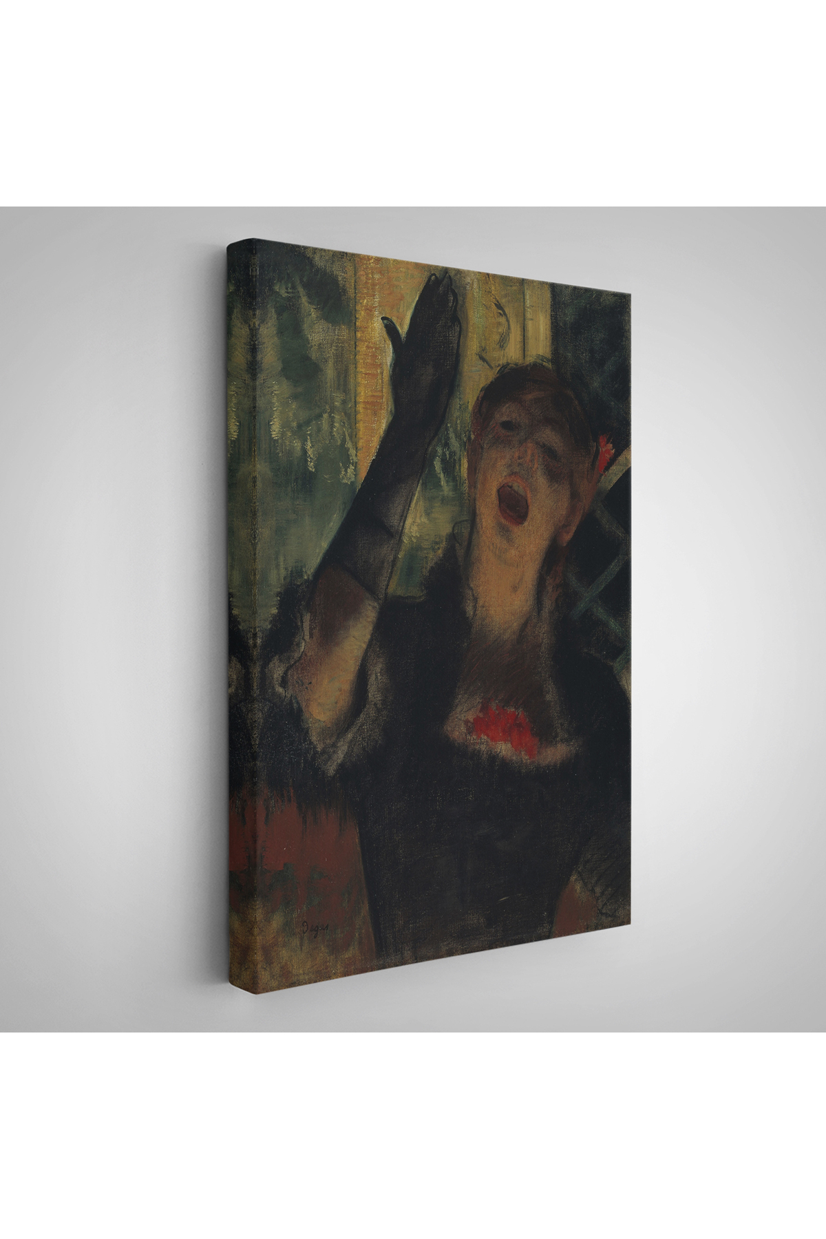 Edgar Degas - Cafe Singer Kanvas Tablo