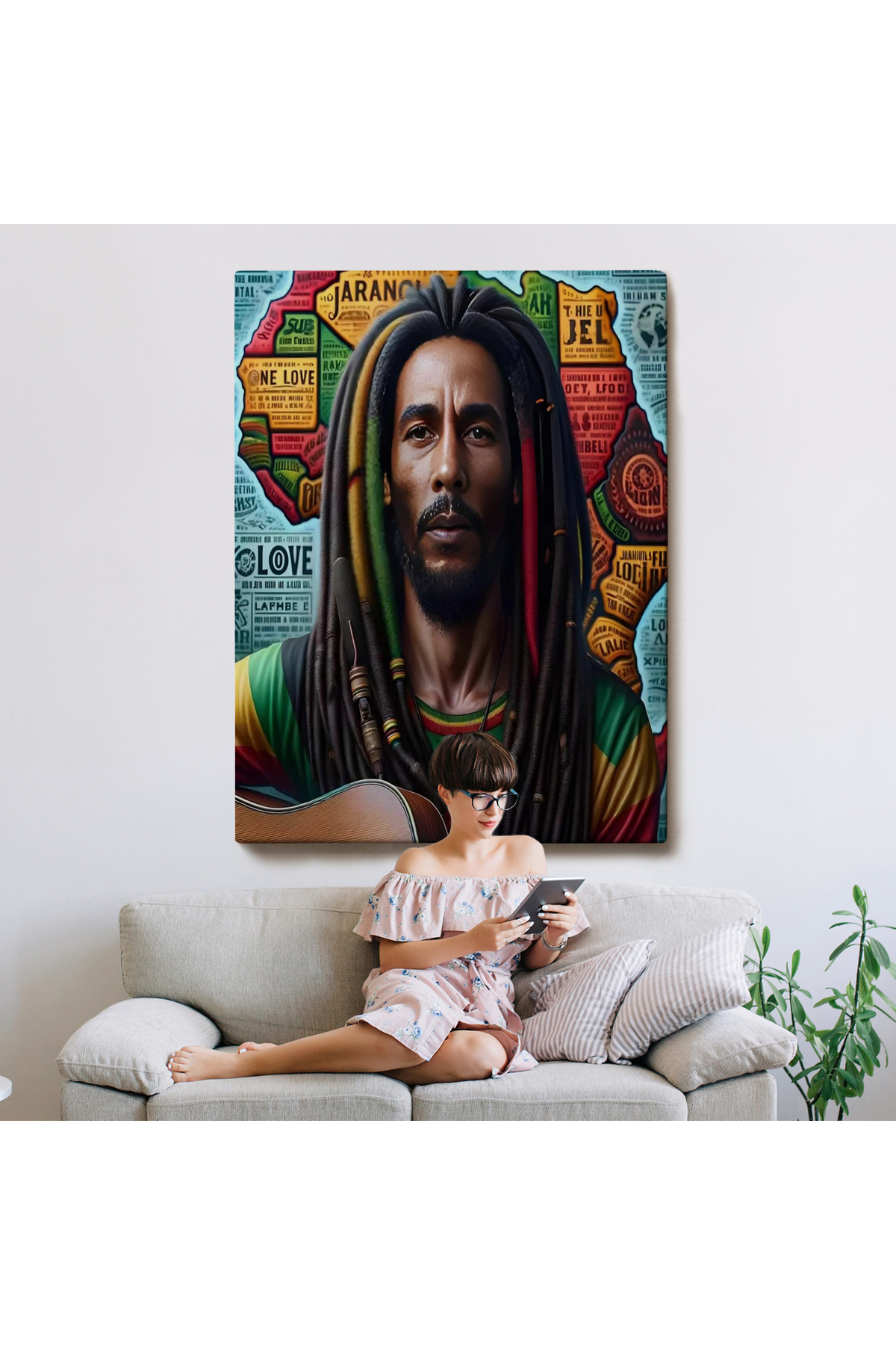 Bob Marley Kanvas Tablosu görsel 8