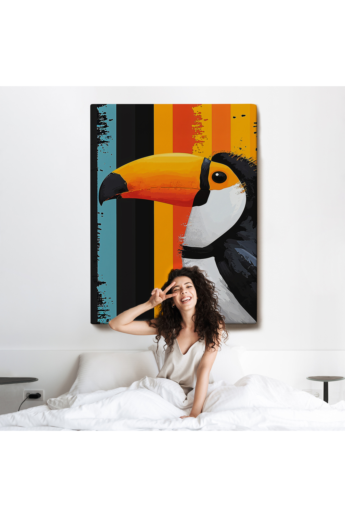 Toucan Kuşu Kanvas Tablo görsel 6