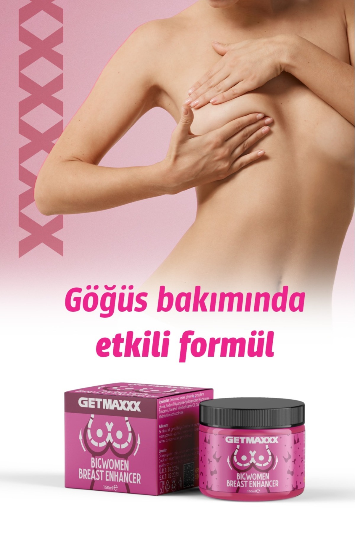 Bigwomen Breast & Hip Enhancer Göğüs Bakım Kremi — mertchanstku göğüs kalça dolgunlaştırıcı — تصویر 3 از 7