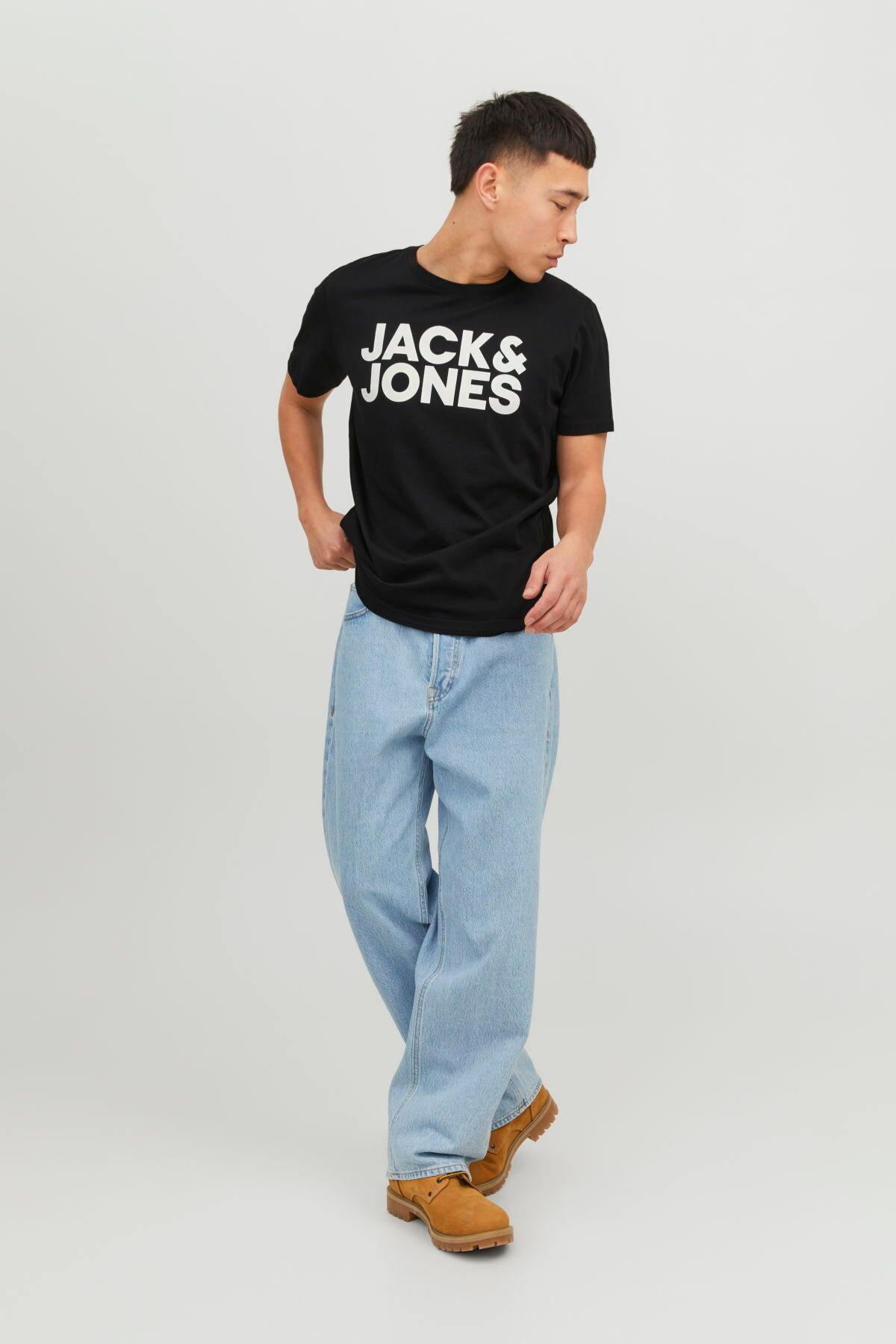 تی شرت-کورپلوگو چاپ لوگو یقه خدمه Jack & Jones