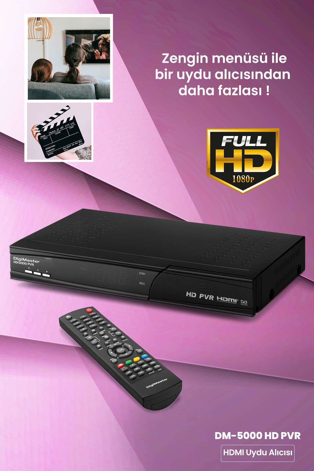 GOLDMASTER Dıgımaster Dm-5000 Hd Pvr Receıver Plus