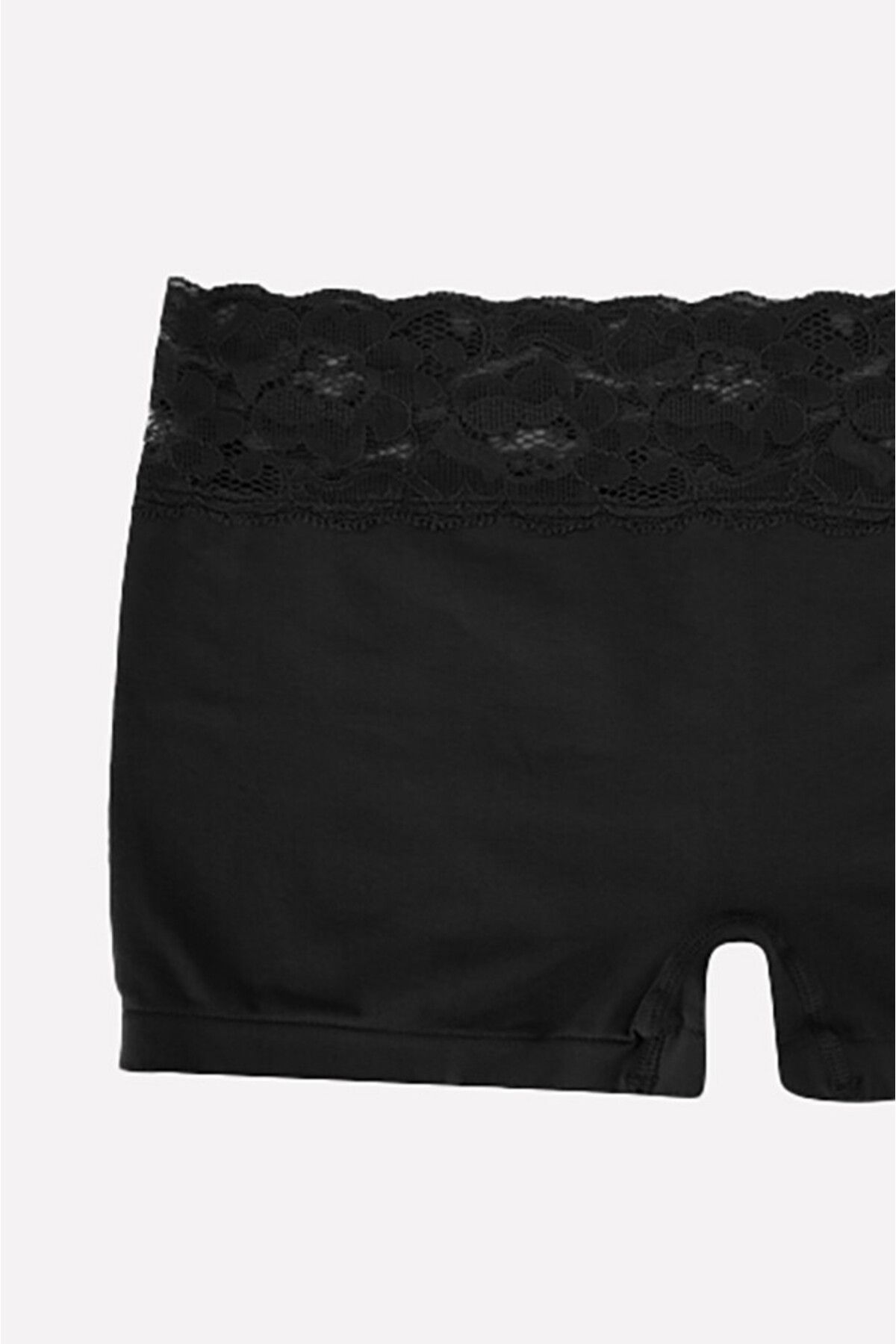 NBB-Black Seamless Mesh Lace Shorts Panties 2