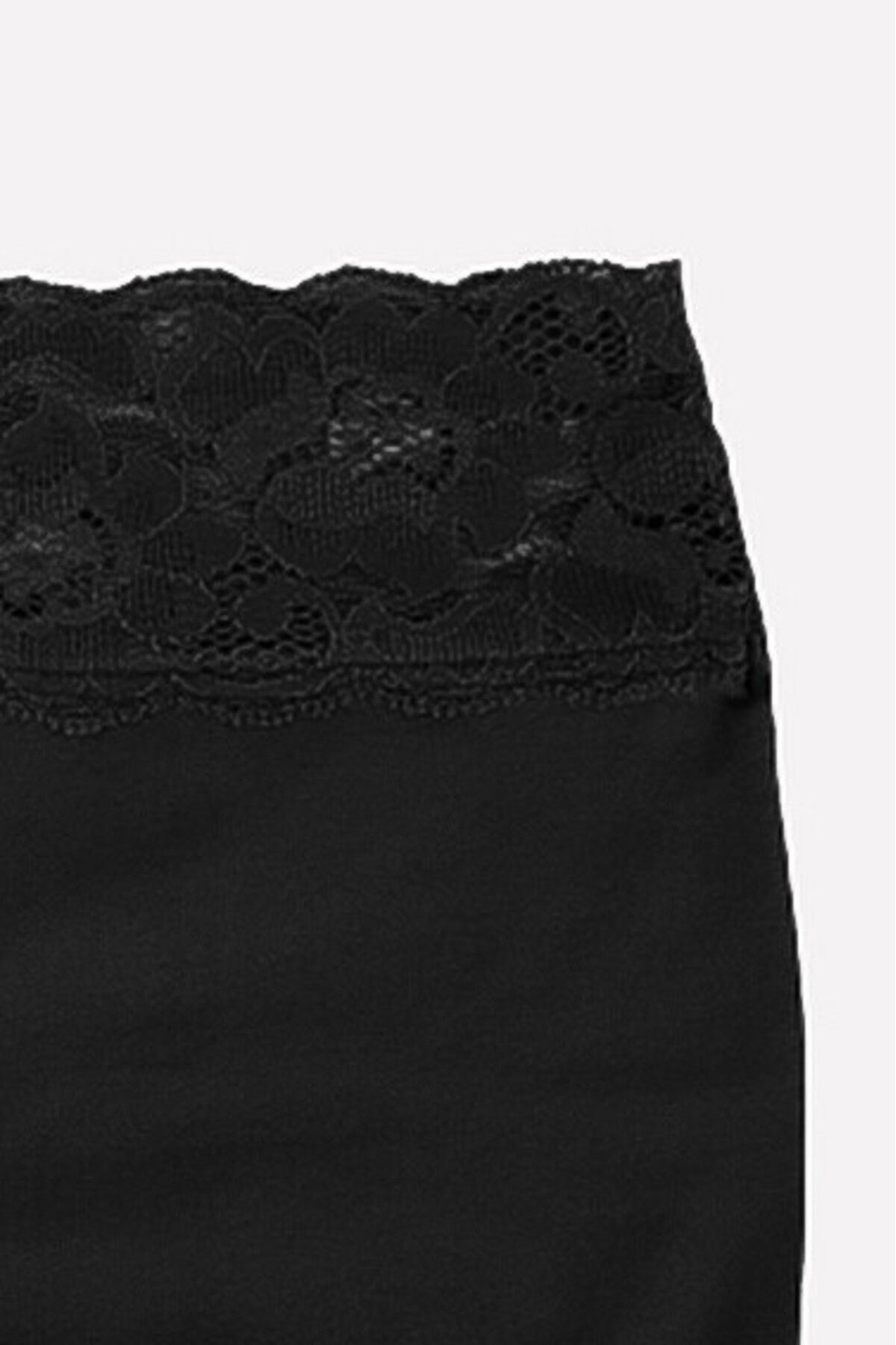 NBB-Black Seamless Mesh Lace Shorts Panties 5