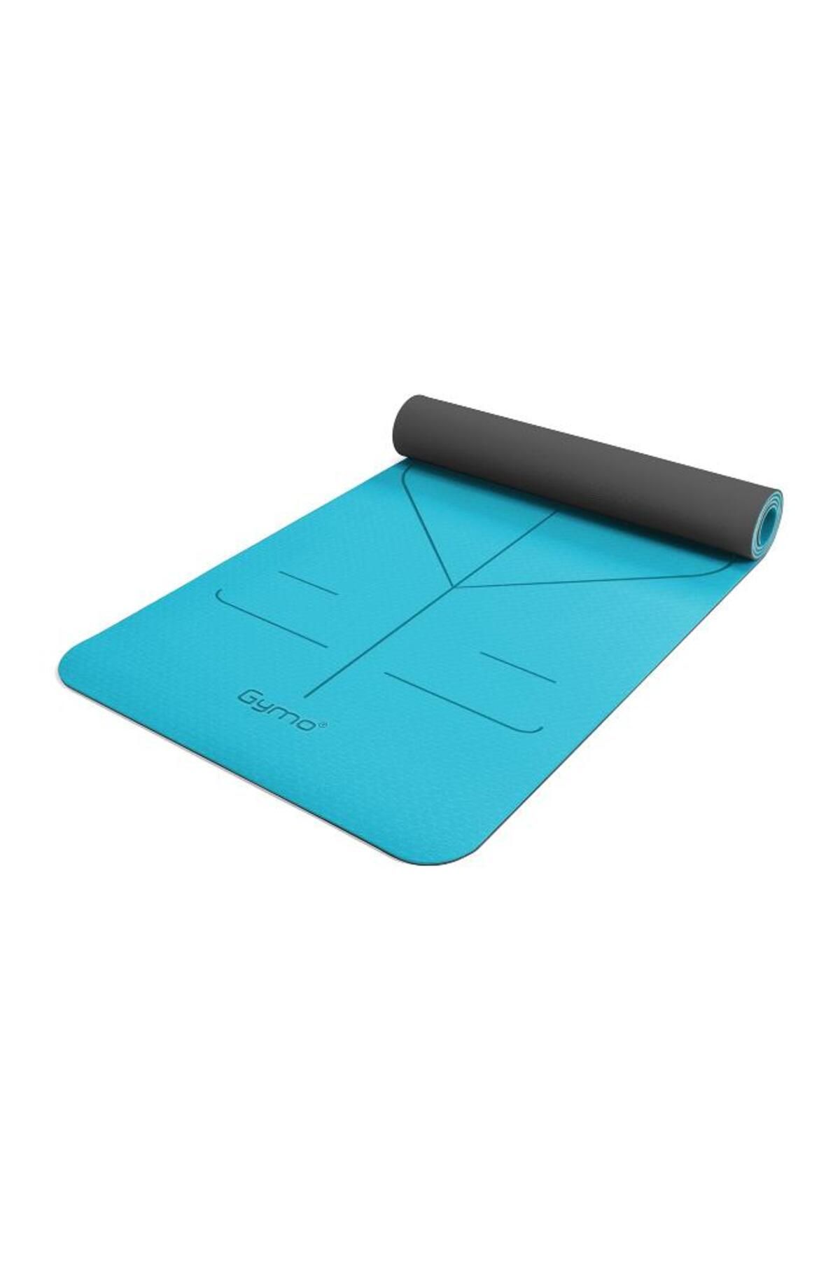 زیرانداز پیلاتس آبی تراز 6mm tpe یوگا مات کوسن Gymo