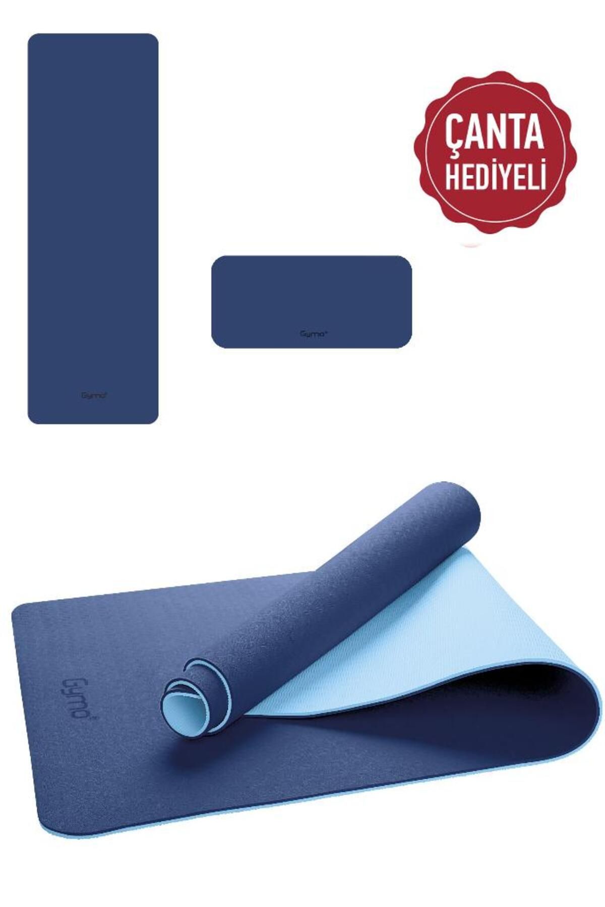 زیرانداز پیلاتس آبی اکولوژیکی 6 میلی متر TPE یوگا Mat Pilates Cushion Gymo