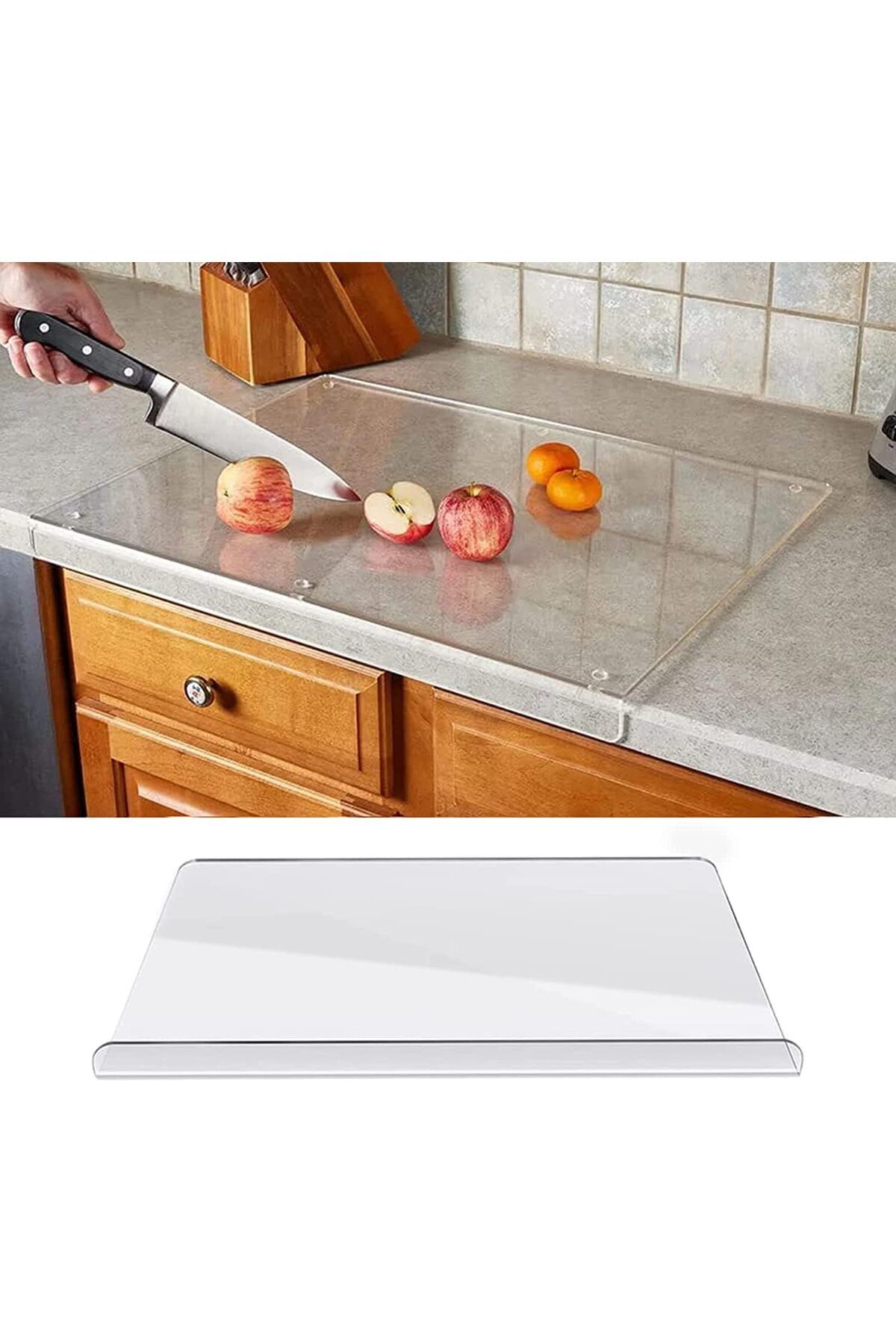 Arabest-Acrylic Cutting Boards for Kitchen Counter, New Acrylic Anti-Slip Transparent Cutting Board 1