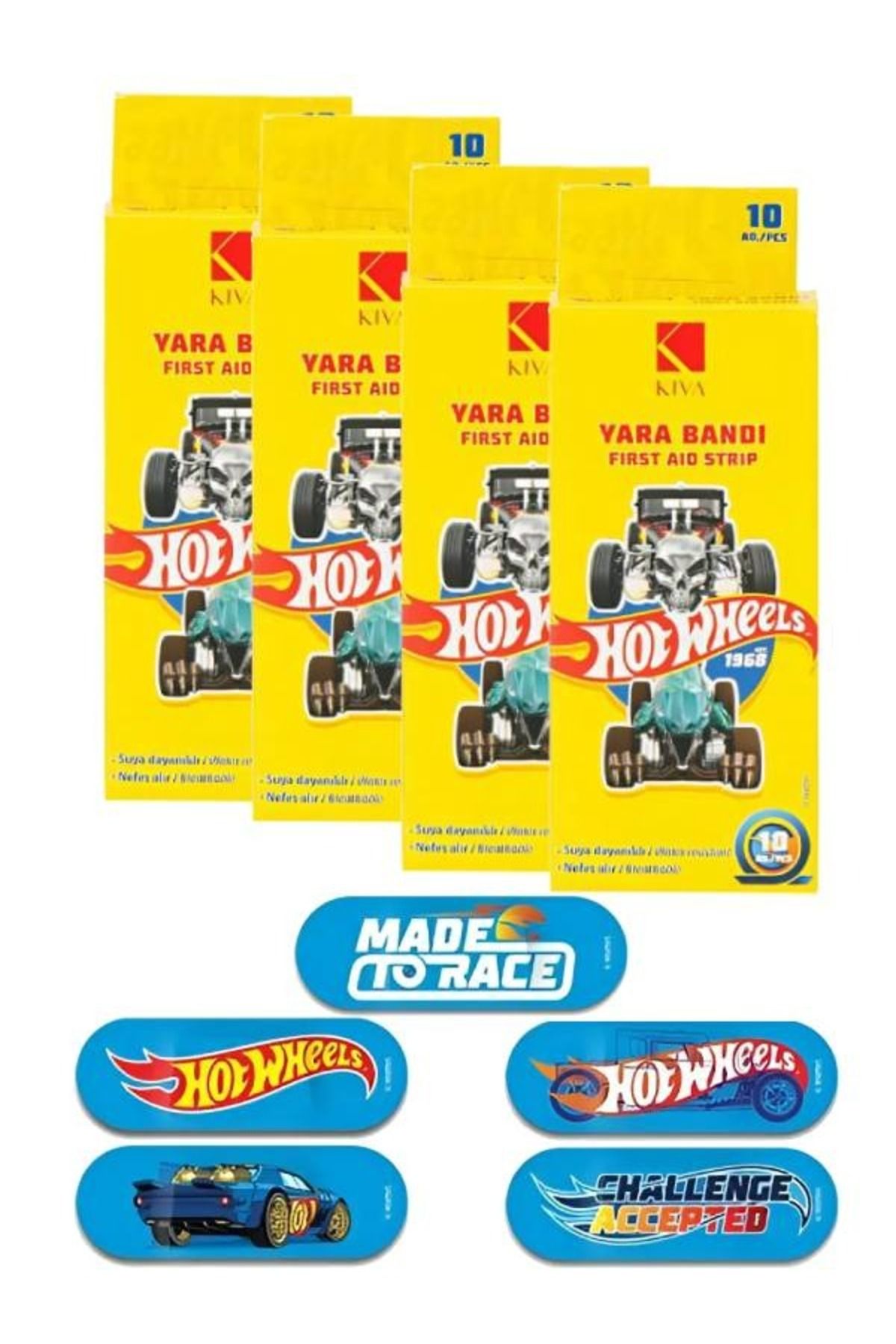 HOT WHEELS Hotwheels Yara Bandı 10'lu (4 Adet)