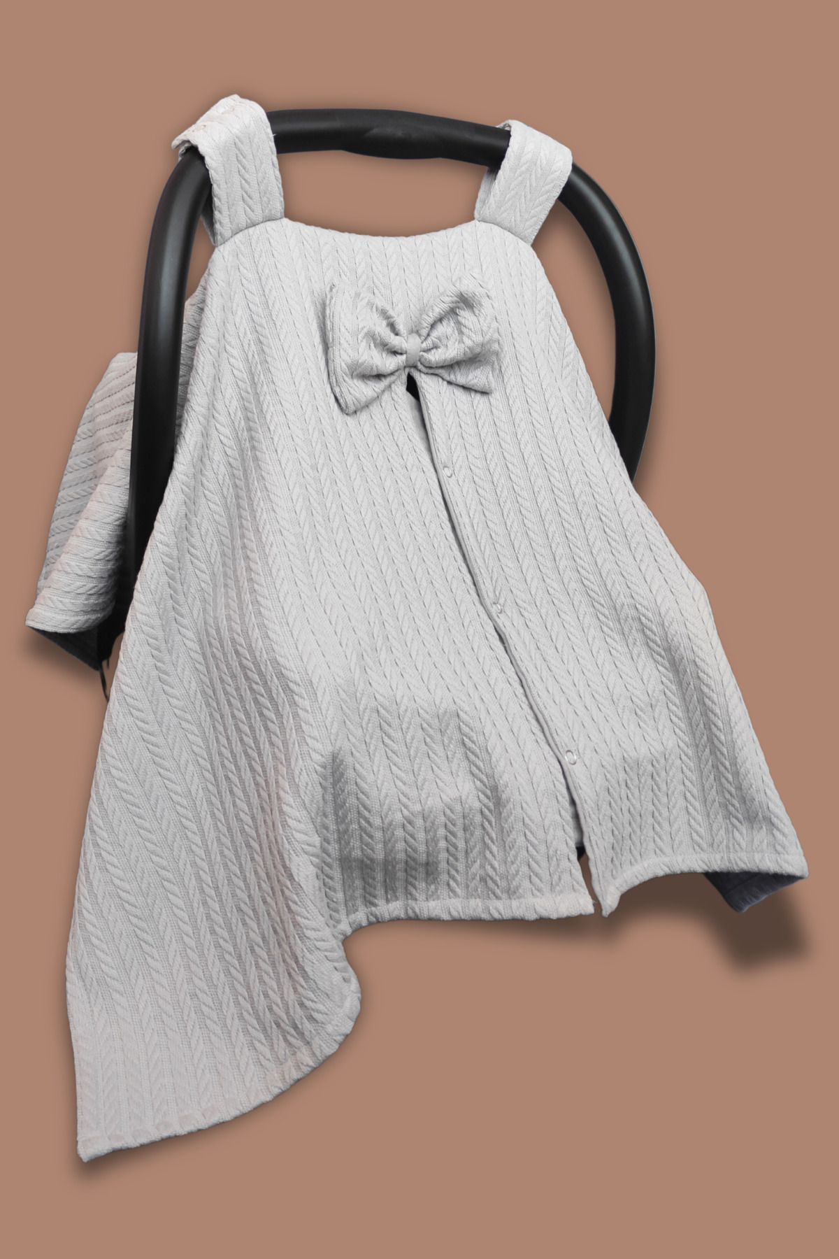 Knitted Pique Stroller Cover, 100% Cotton
