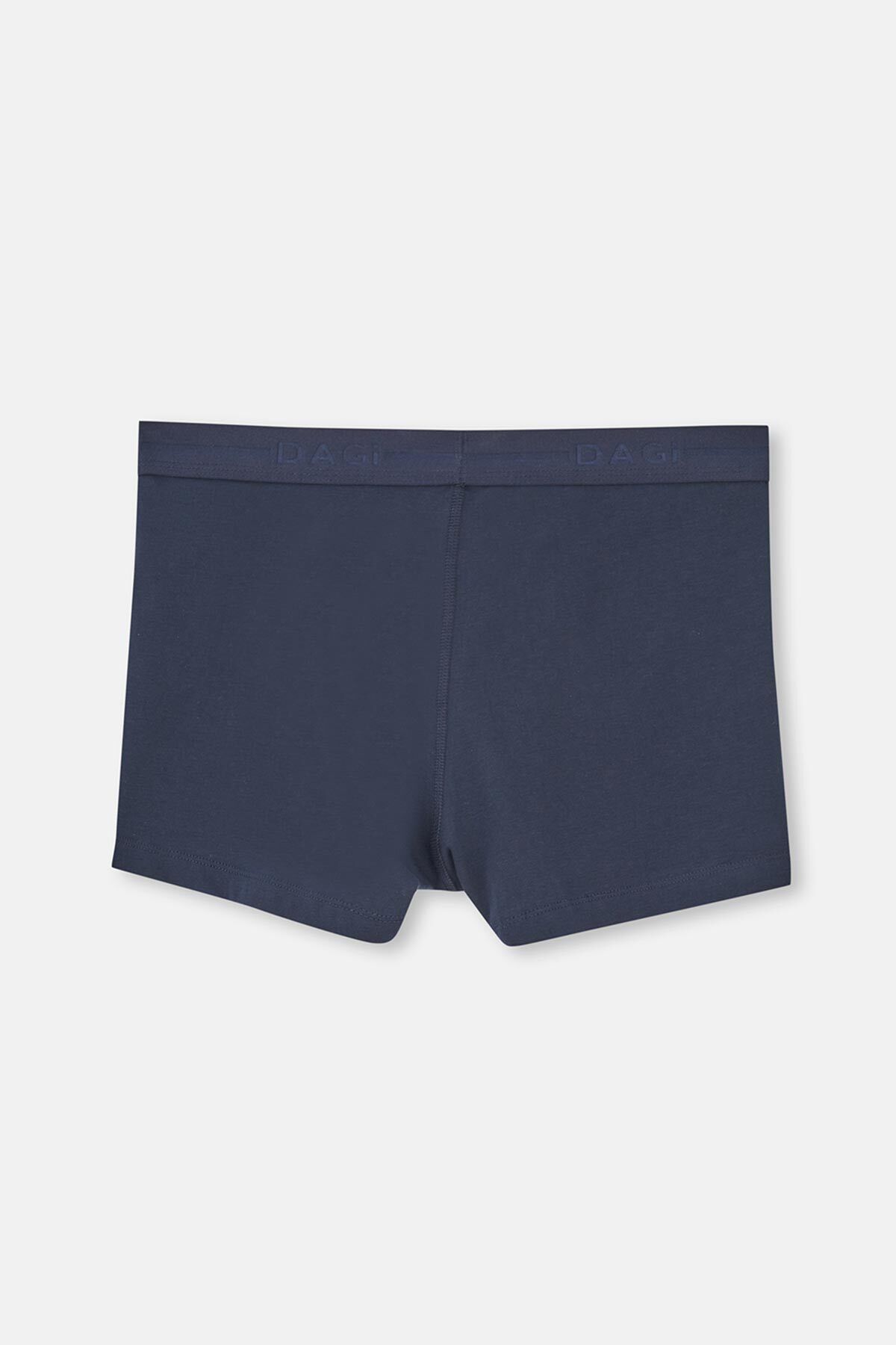 Dagi-Navy Blue 5210 3-Piece Plain Cotton Boxers 3