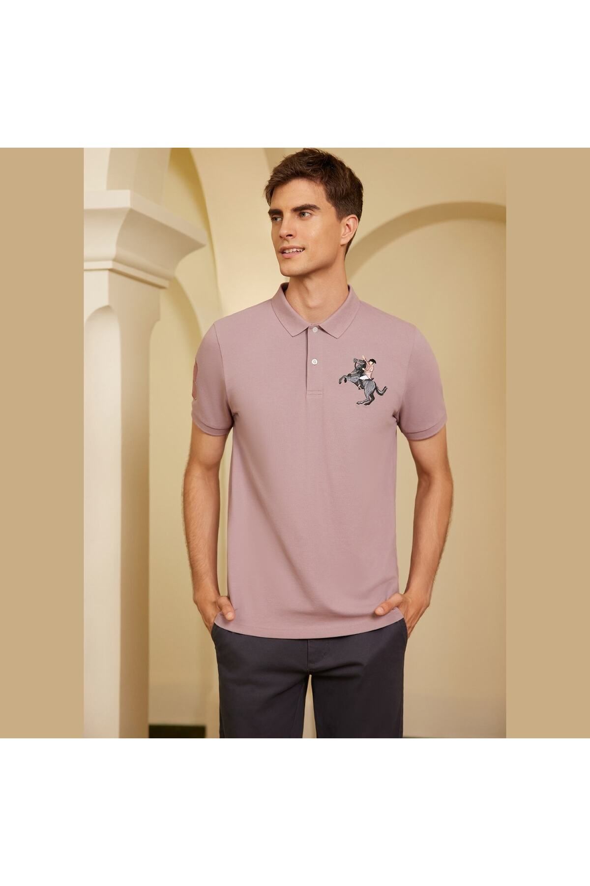 Giordano-Polo T-shirt - Purple - Slim fit 1