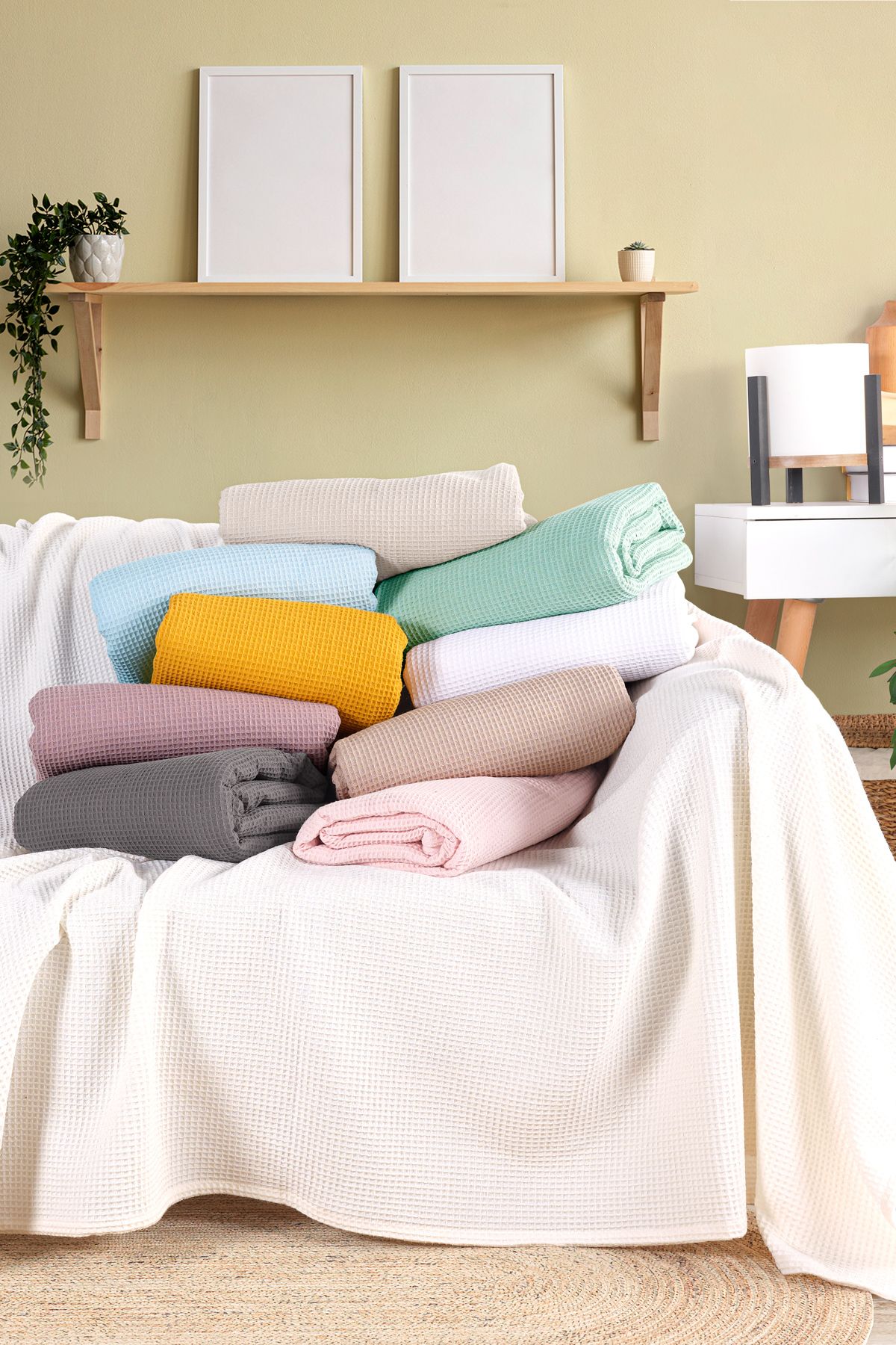 Eponj Home-Ecocel Pike Double Blanket - 200x230cm White Sister 5