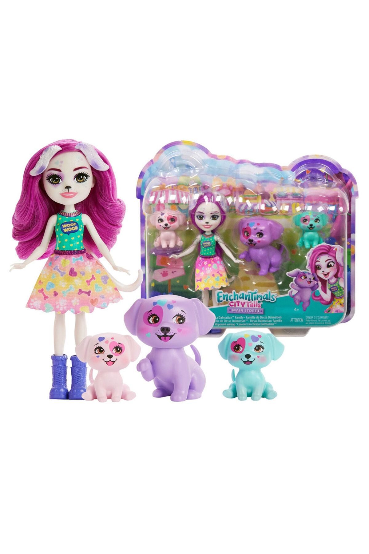 NECO TOYS Enchan timals Aile Serileri HKN14 - Dessa Dalmaçyalı Ailesi