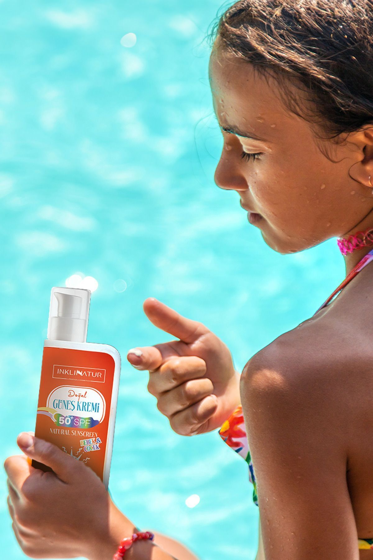 INKLINATUR LIFESTYLE & COSMETICS Doğal Güneş Kremi 200ml 50+ SPF / Bebek & Çocuk fotoğrafı 3 (önizleme)