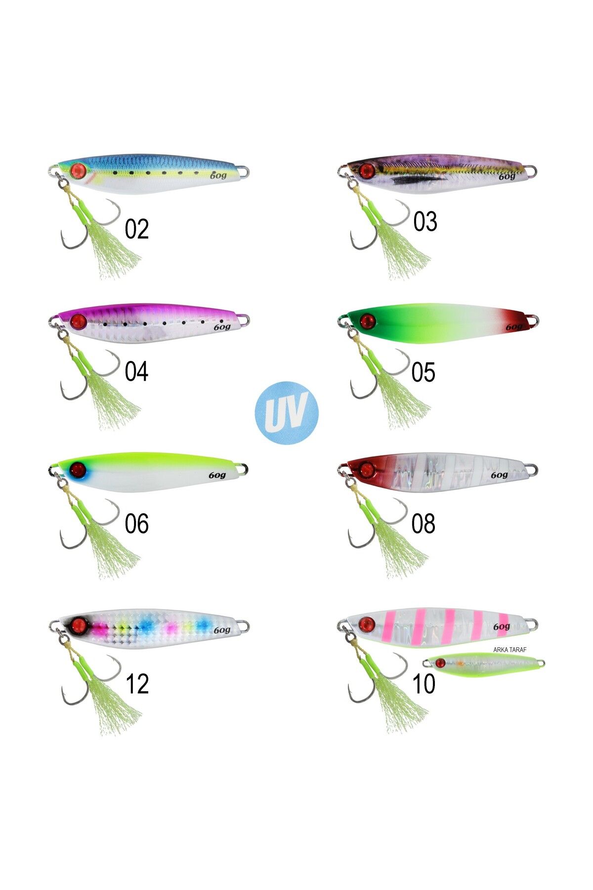 CAPTAIN 3634 Emotion Jigger 60gr Light Jig Suni Yem 05