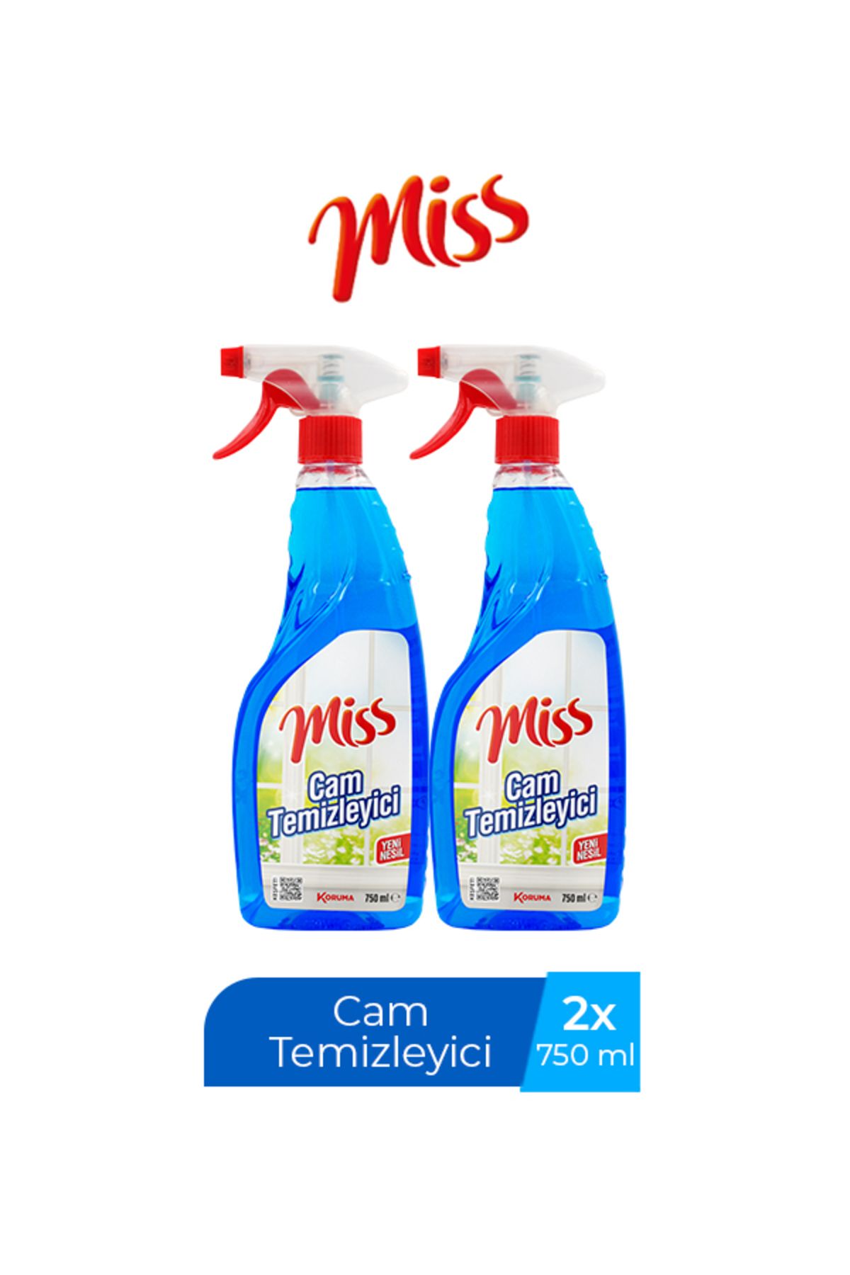 Hypo MİSS CAM TEMİZLEYİCİ SPREYLİ 750 ML X 2 ADET