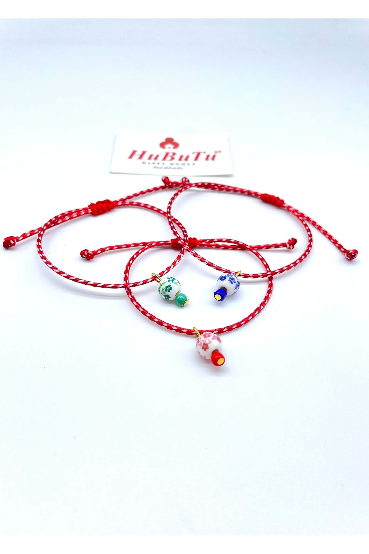 Concept HuBuTU-3 Pieces Gift Christmas Card Gelatin Martenish Martenish Wish Bracelet Set 3