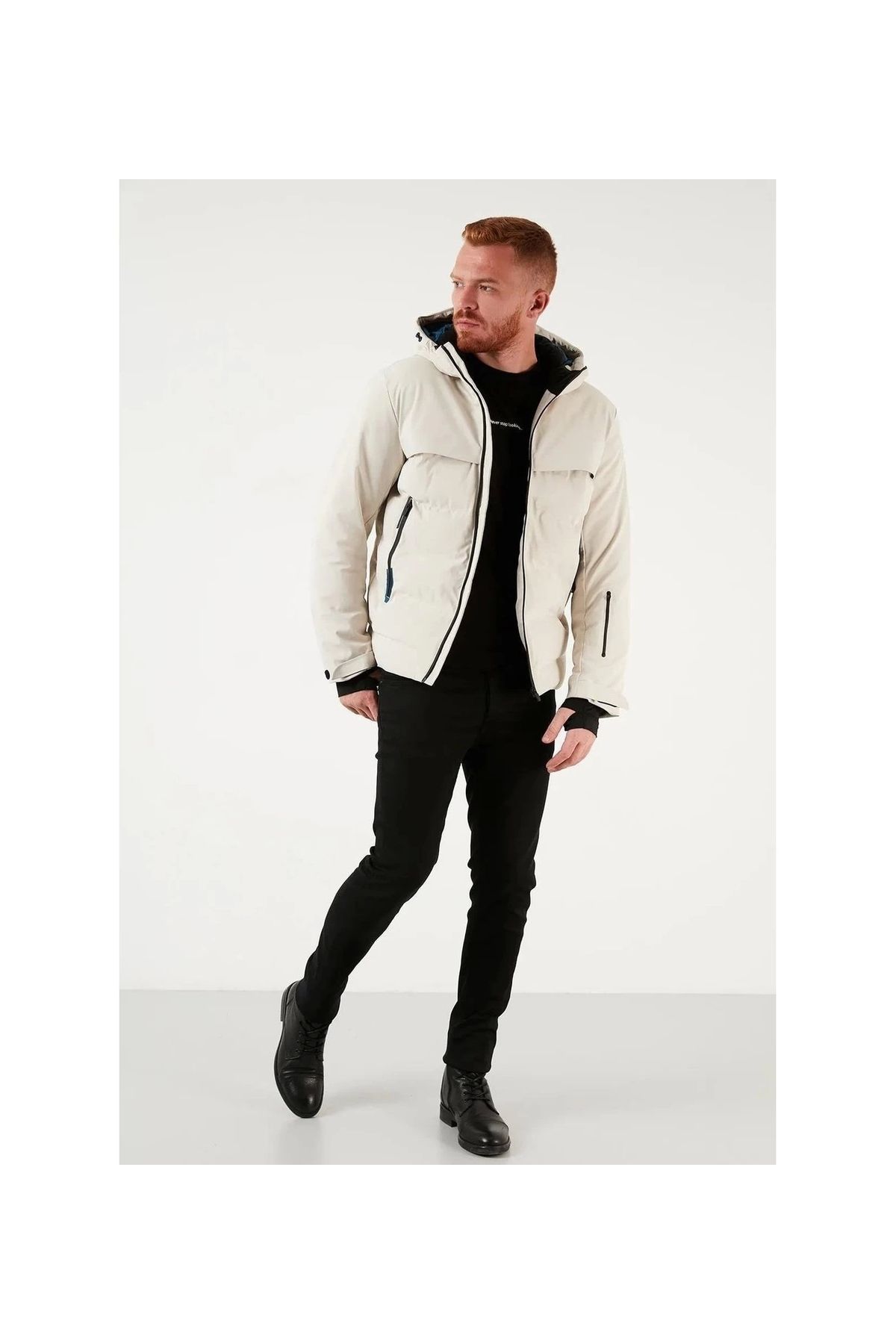 Jack & Jones-Jack&Jones 12225287   Beige Men's Coat 2