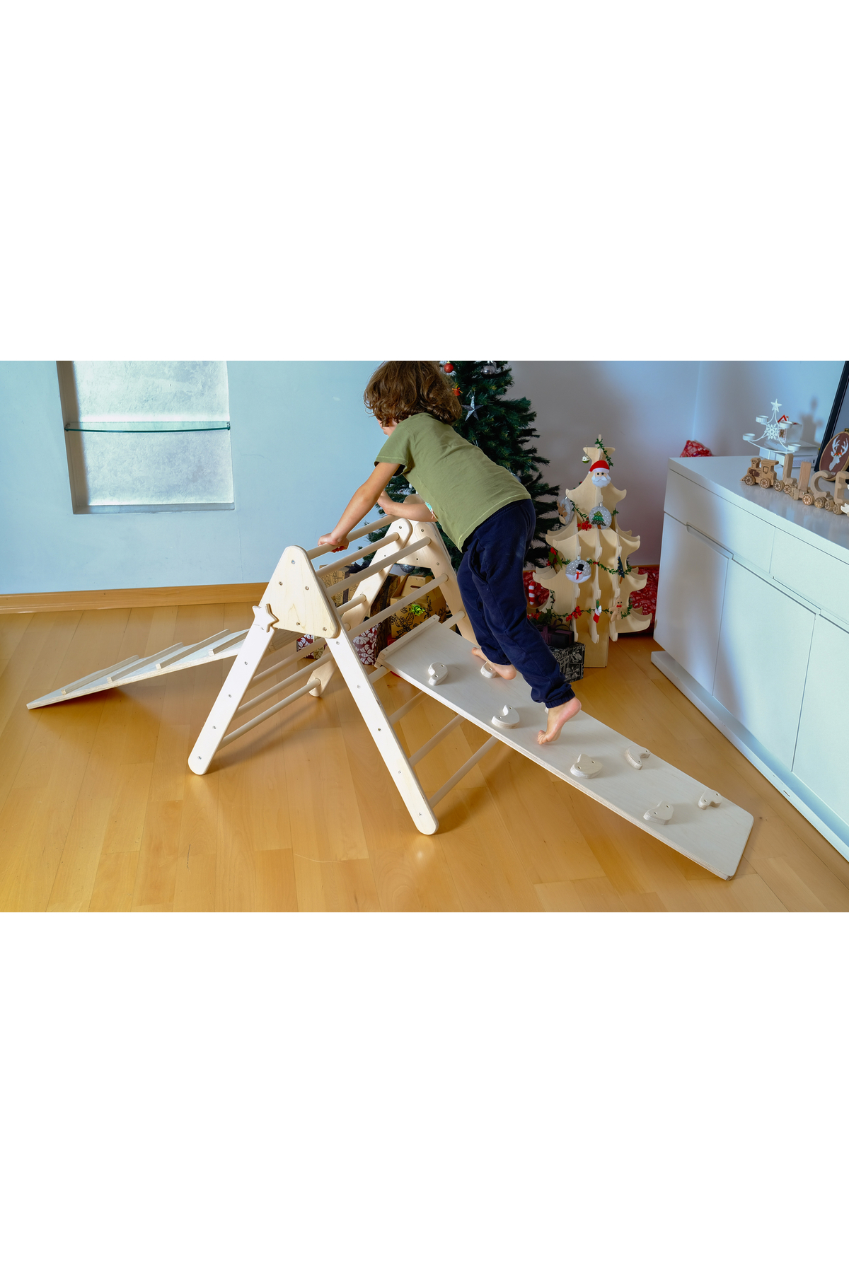 ست صخره‌نوردی بالشتکی پیکلر | ست بازی مونته‌سوری | مثلث - کمربند - رمپ - بالش