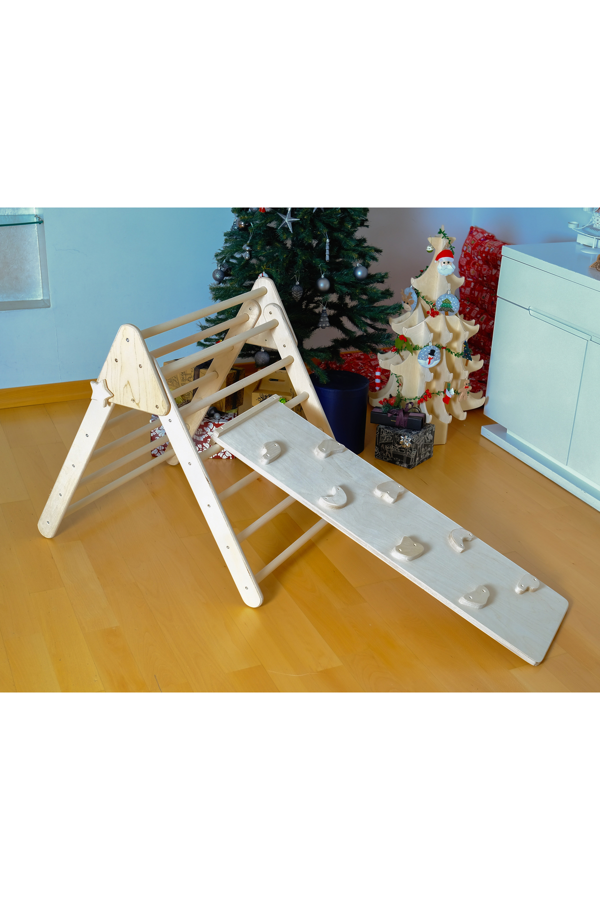 ست صخره‌نوردی بالشتکی پیکلر | ست بازی مونته‌سوری | مثلث - کمربند - رمپ - بالش