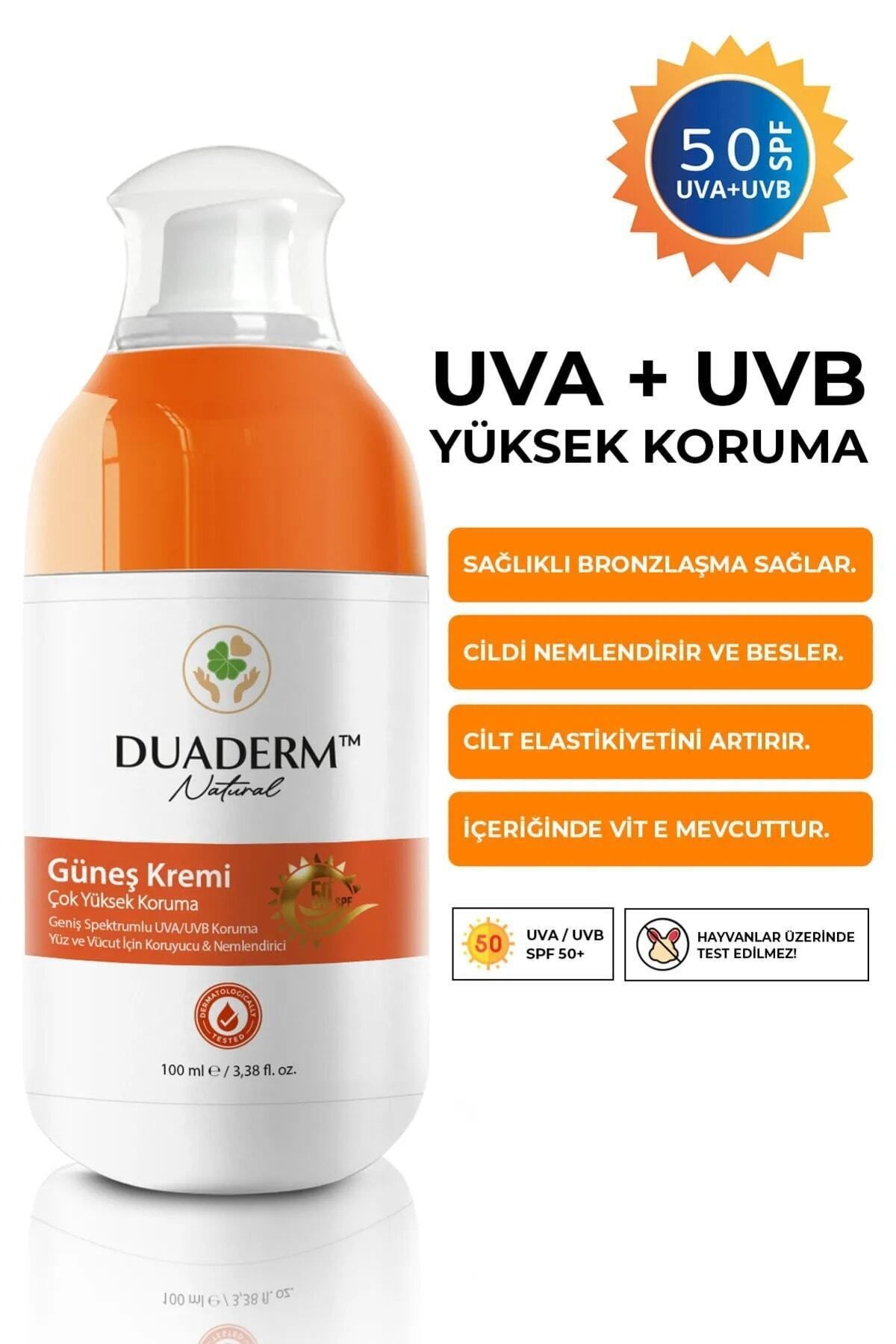 Duaderm SPF50 LEKE KARŞITI NEMLENDİRİCİ SÜT KIVAMLI YÜZ GÜNEŞ KREMİ - COSMETOLOGIST