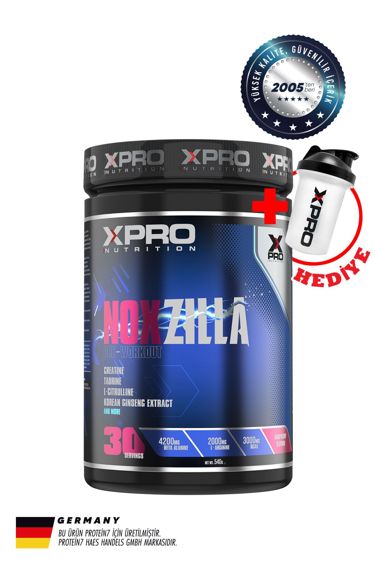 Xpro Nutrition Xpro Noxzilla Pre-workout 540gr - Ahududu Aromalı