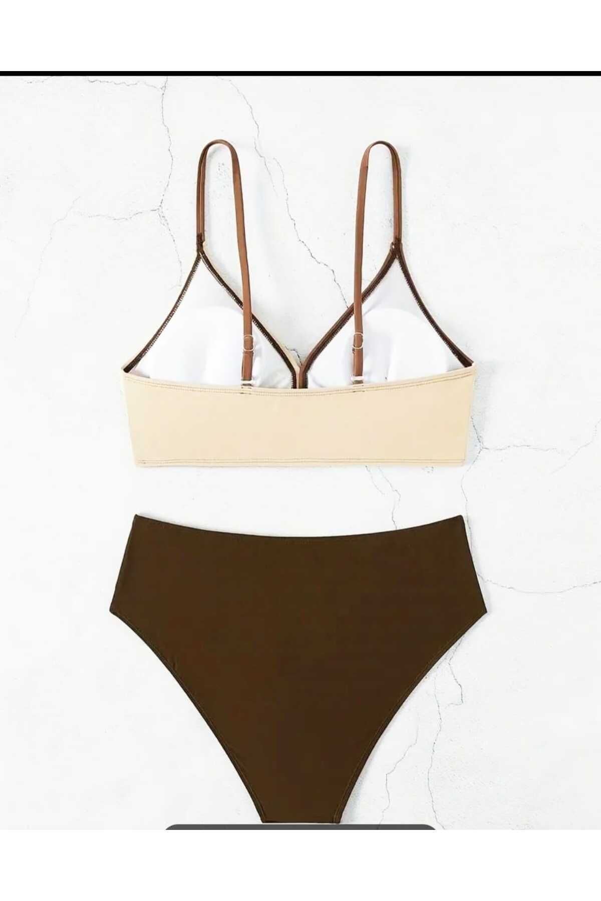 İtal-Bikini Suit in Coffee Tones 3