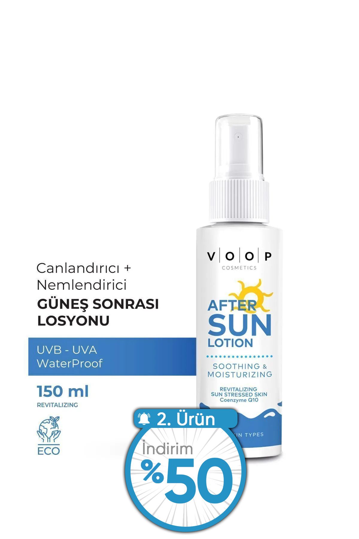 VOOP After Sun Lotion | Güneş Sonrası Losyon - 150 ml (COENZYME Q10)