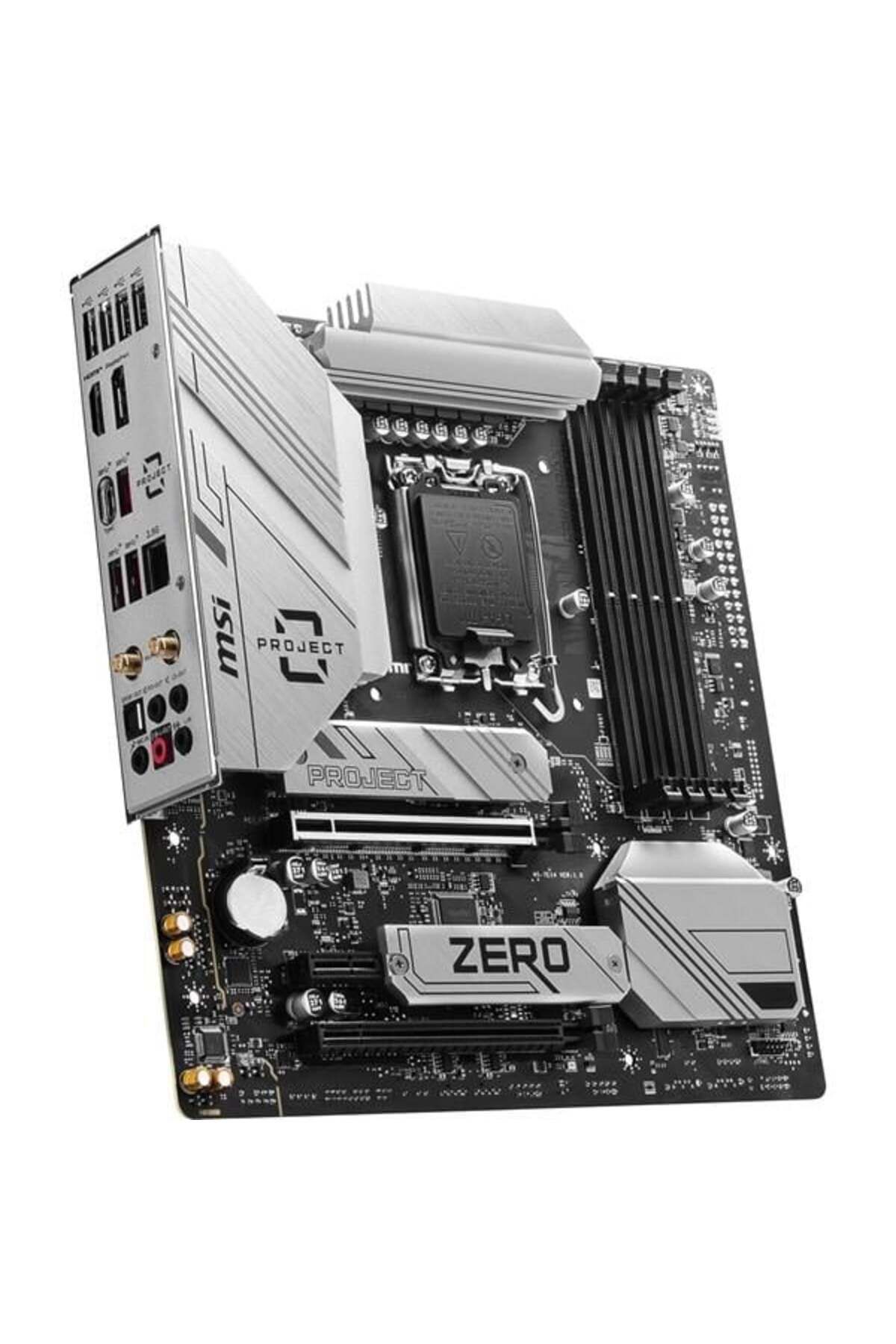 MSI-B760m Project Zero WiFi-6e DDR5 HDMI-DP PCIE 4.0 1700p Matx 5