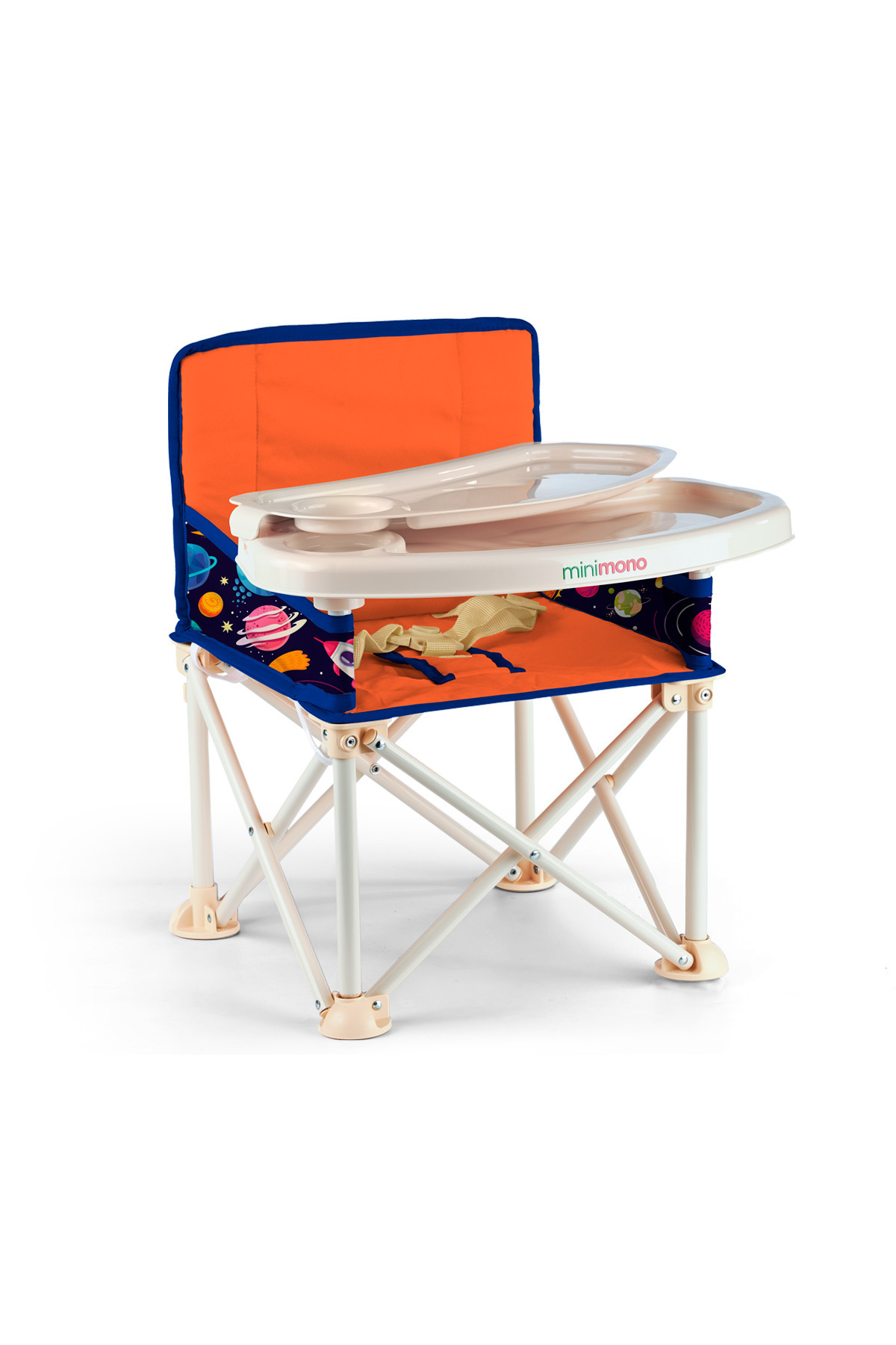 Minimono Plus 0-4 Yaş Portatif Katlanır Yükseltici Mama Sandalyesi Bebek Çocuk Kamp Sandalyesi fotoğrafı 3 (önizleme)