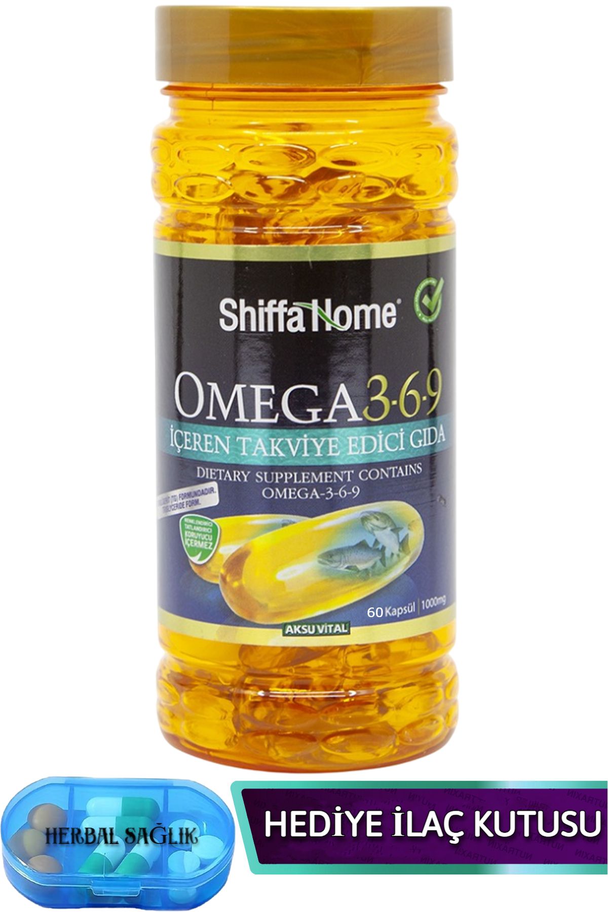 Shiffa Home Omega 3-6-9 Balık Yağı 60 Adet 1000 mg Softjel