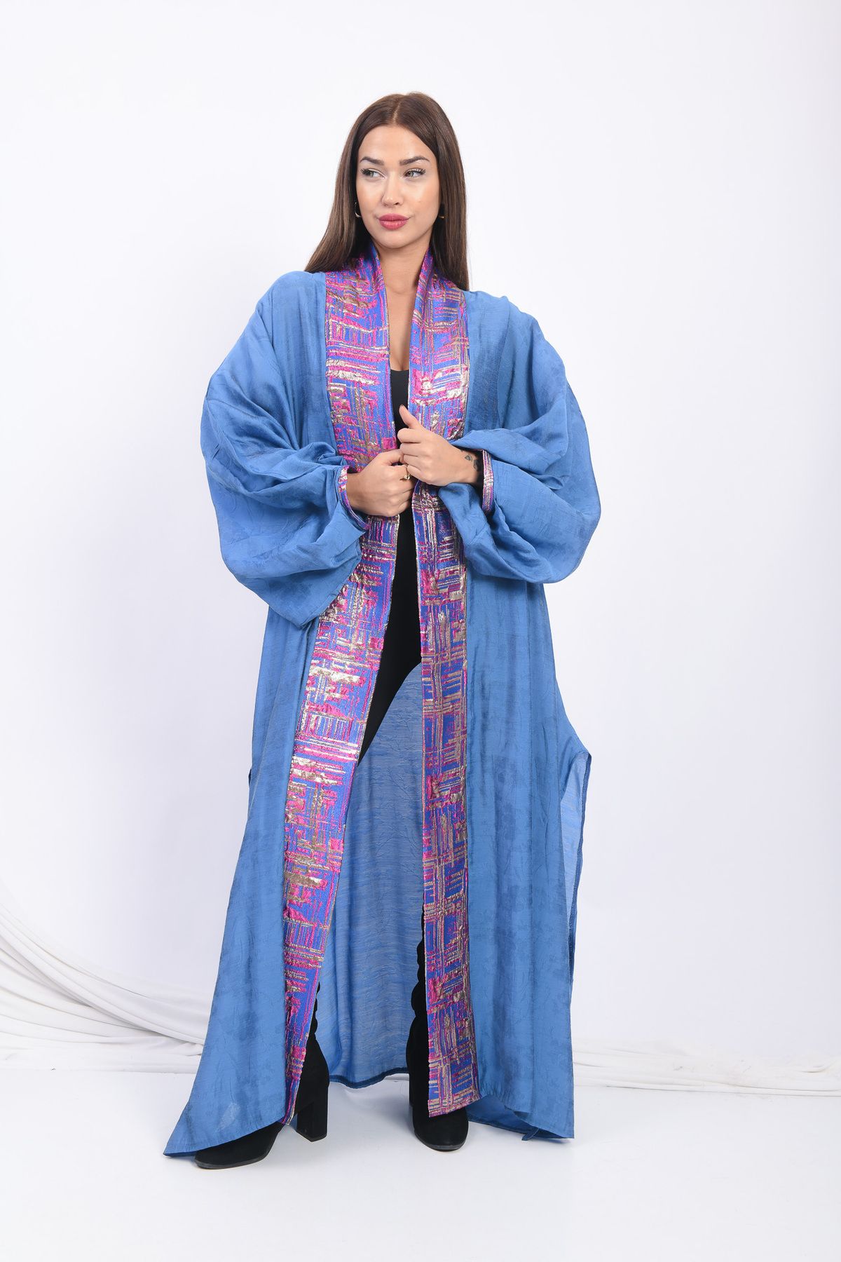 Marever Fashion-Silk Brocar Abbaya Kaftan 1