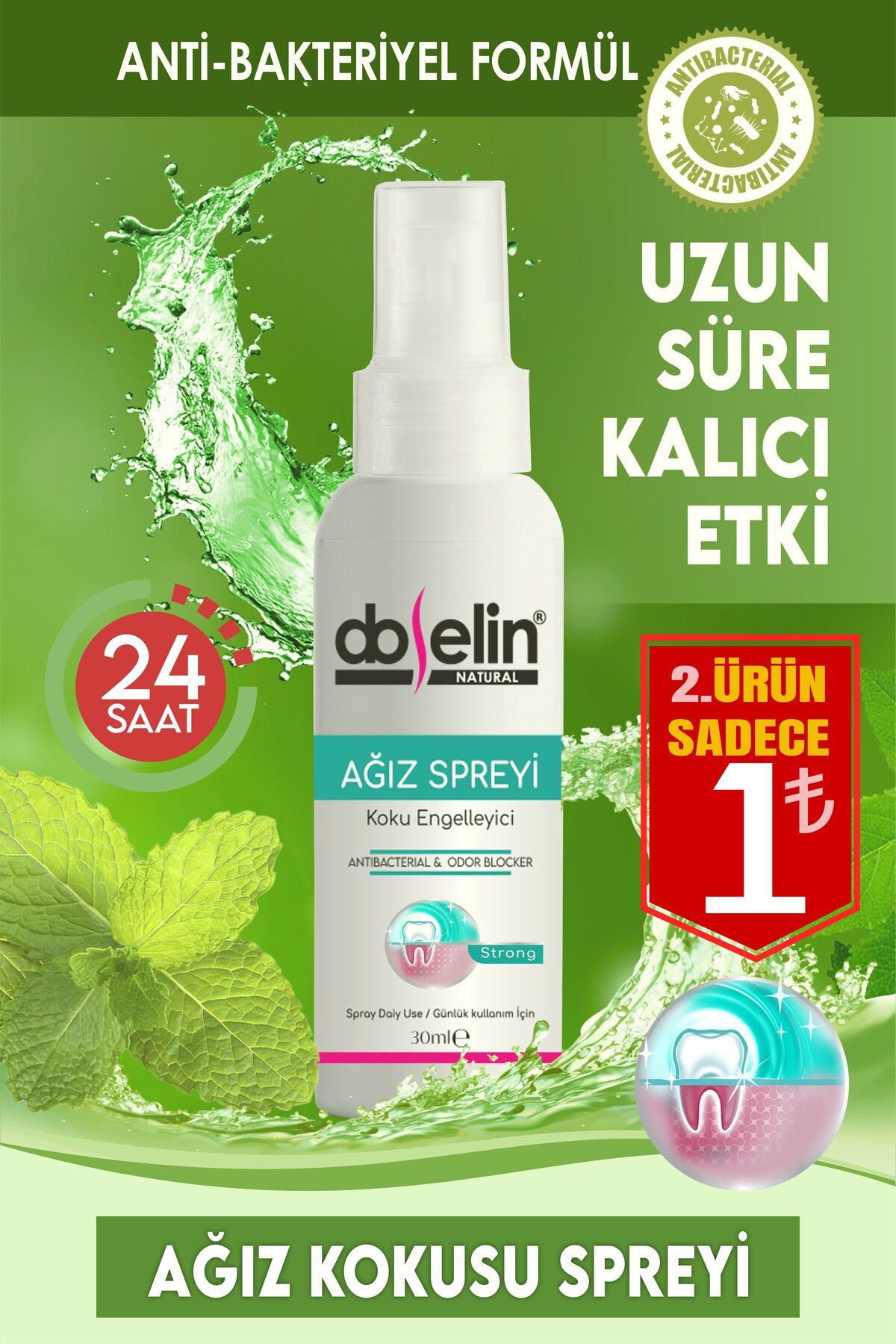 Doselin Ağız Kokusu Önleyici Sprey 30ml ( Alkolsüz )