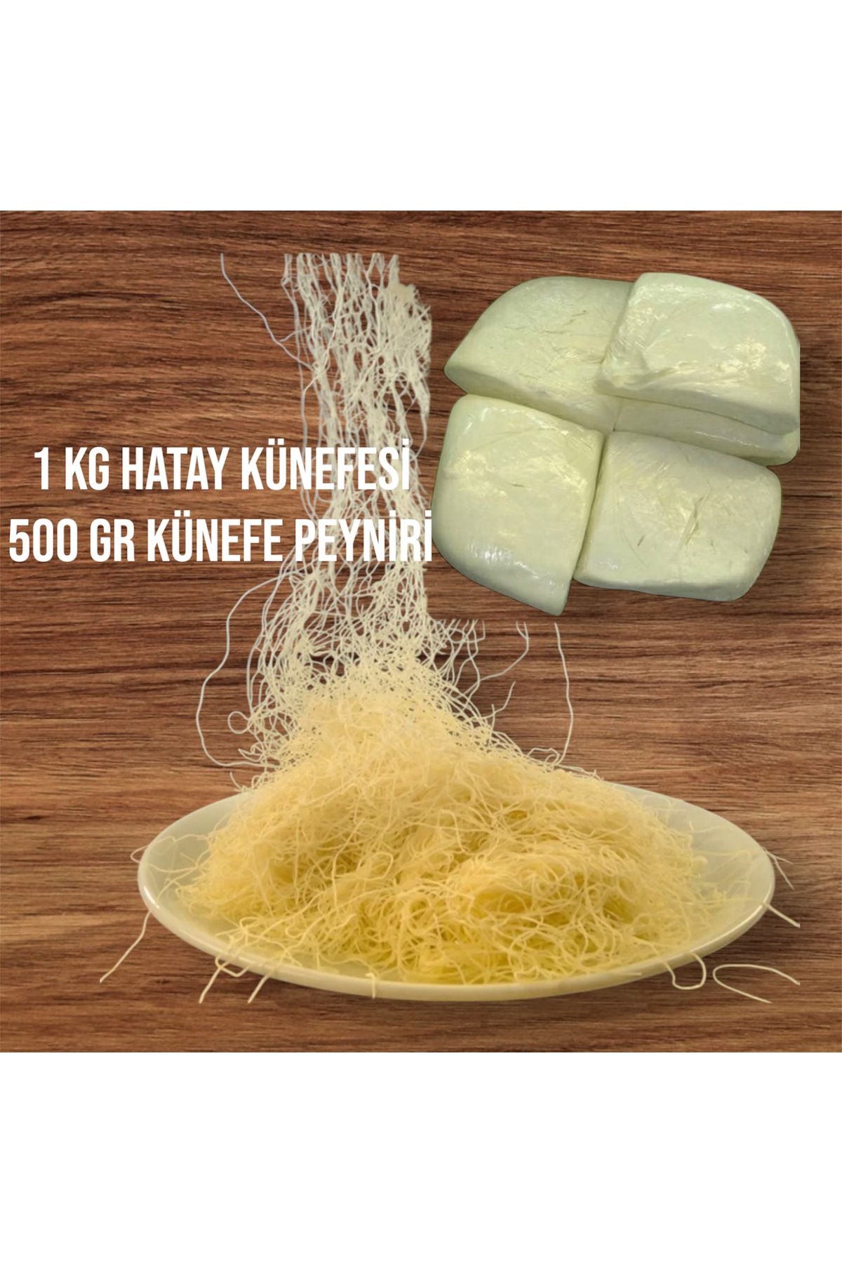 Hatay Lezzet BAHÇESİ Künefe ve peynir paketi (1 kg künefe -500 gr peynir)