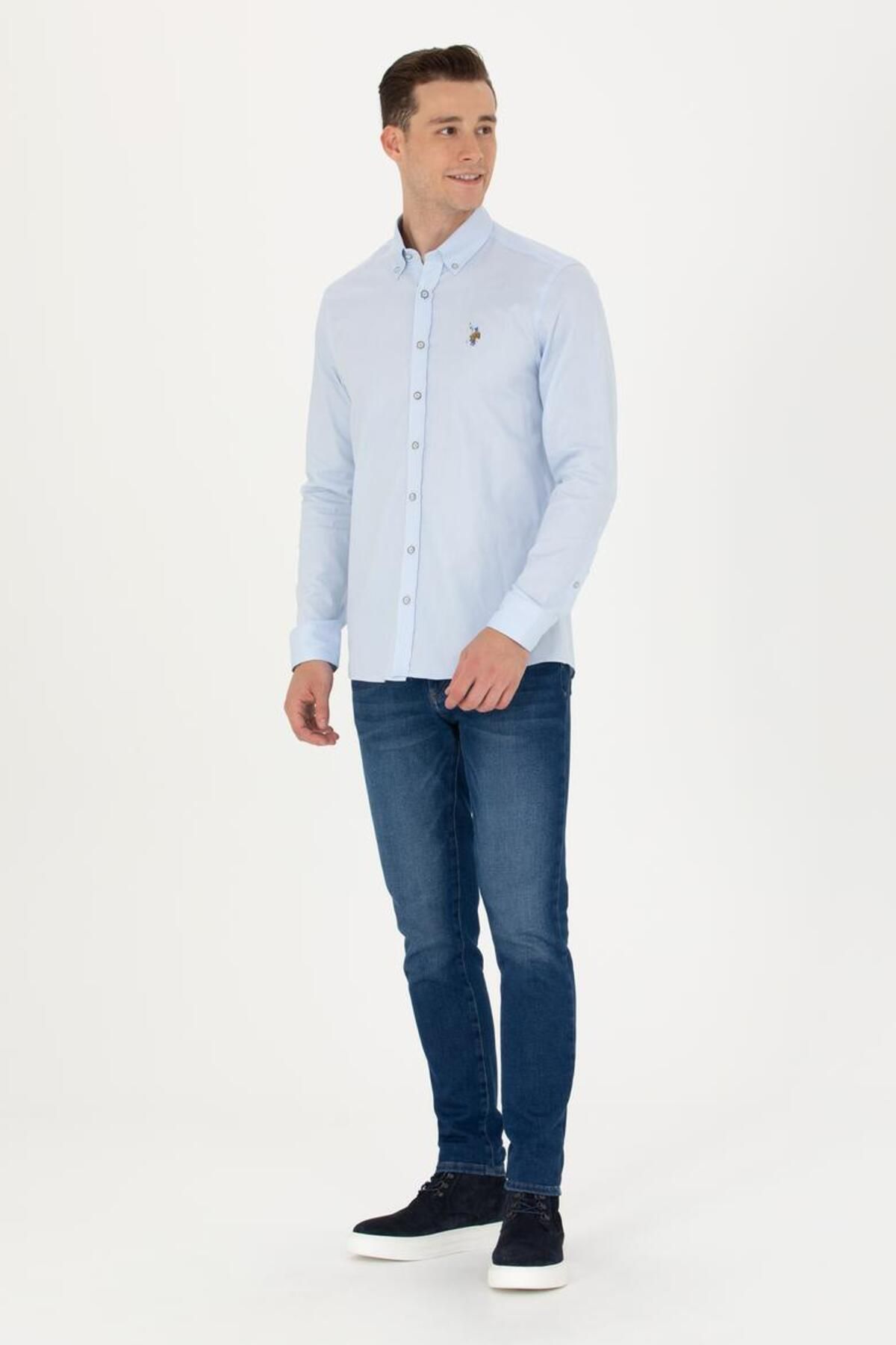 پیراهن آستین بلند مردانه 1672341 U.S. Polo Assn.
