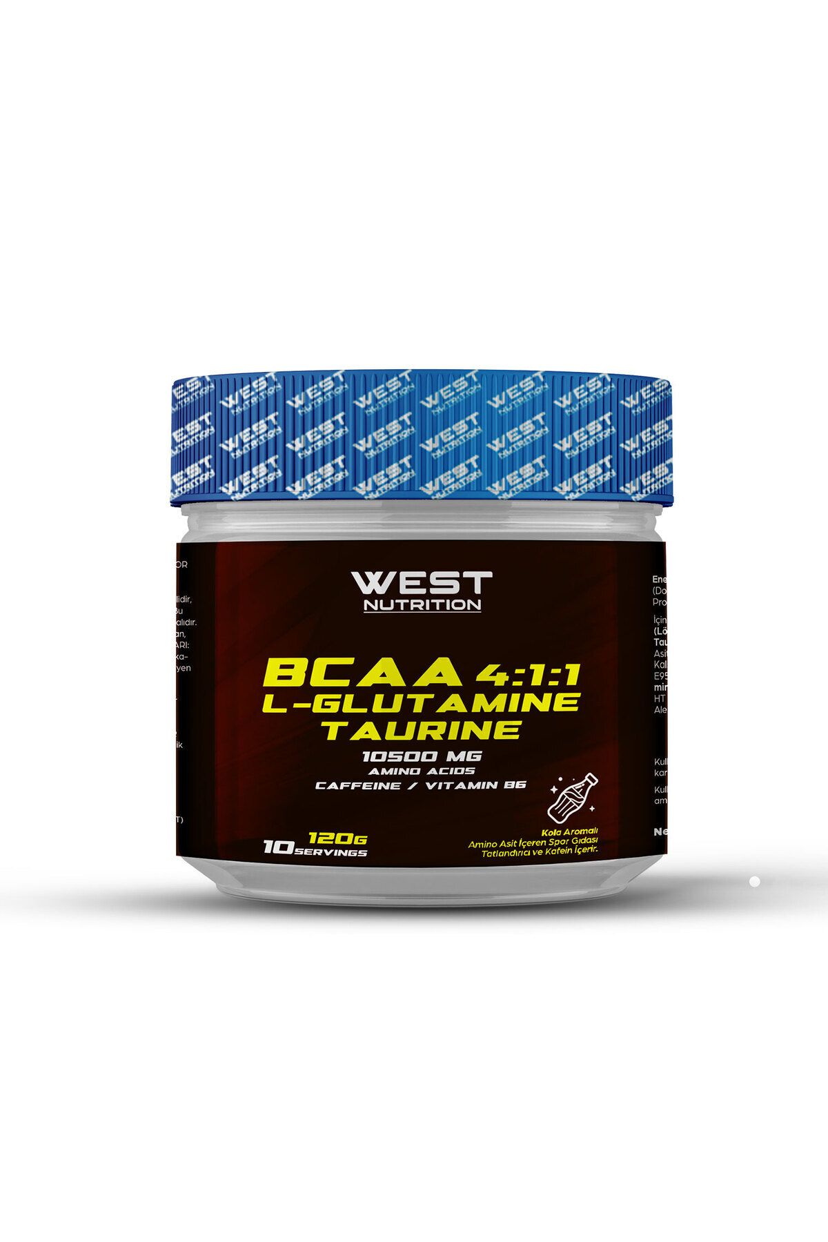 West Nutrition Bcaa Glutamin Taurin Kafein 120 gr 10 Servis Kola Aromalı