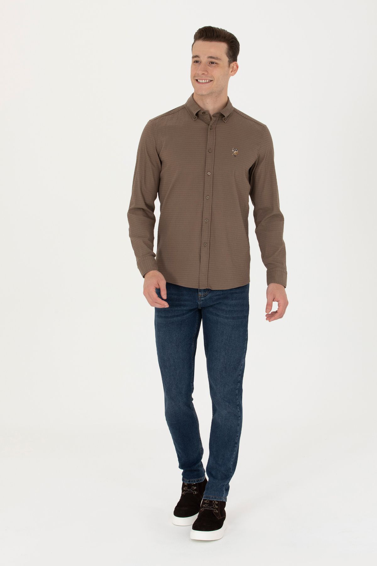 پیراهن آستین بلند مردانه 1687702 U.S. Polo Assn.