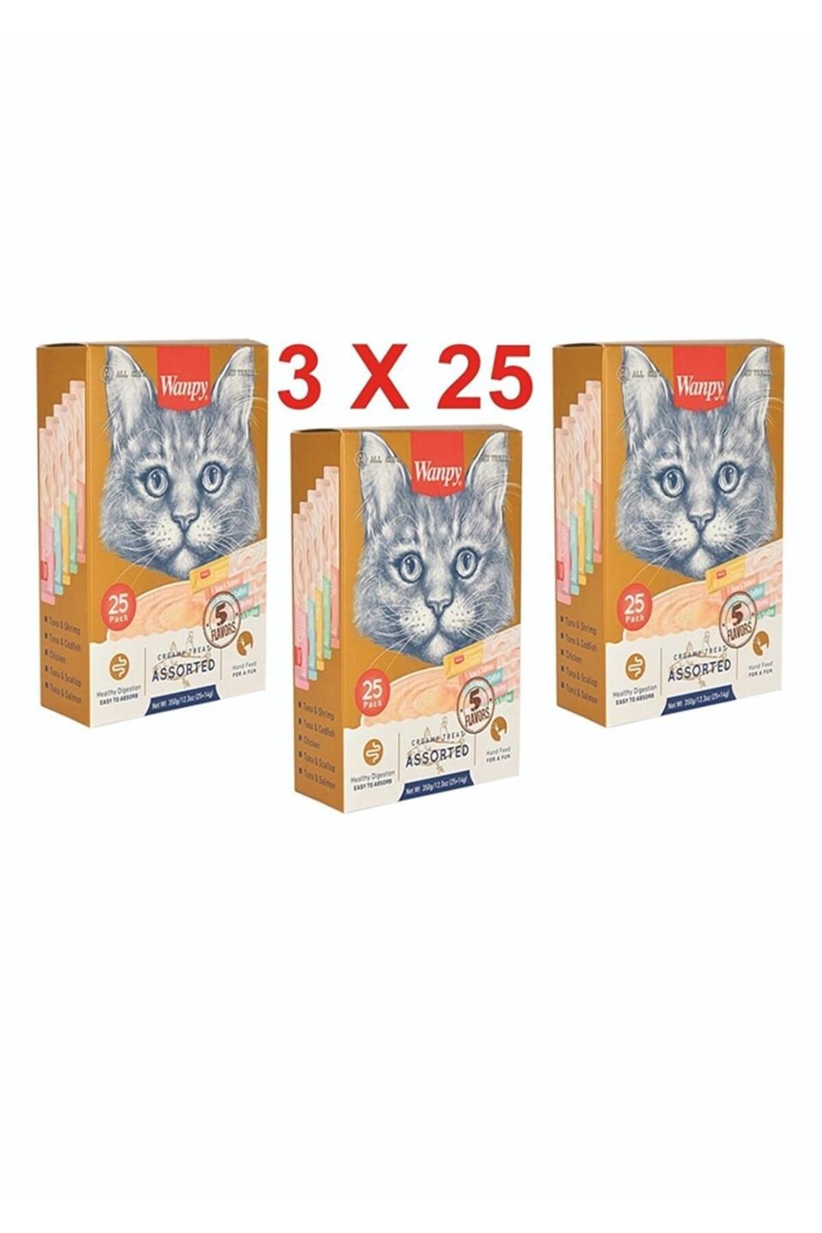 Wanpy Kedi Karışık Sıvı Ödül 75 Adet X 14 gr