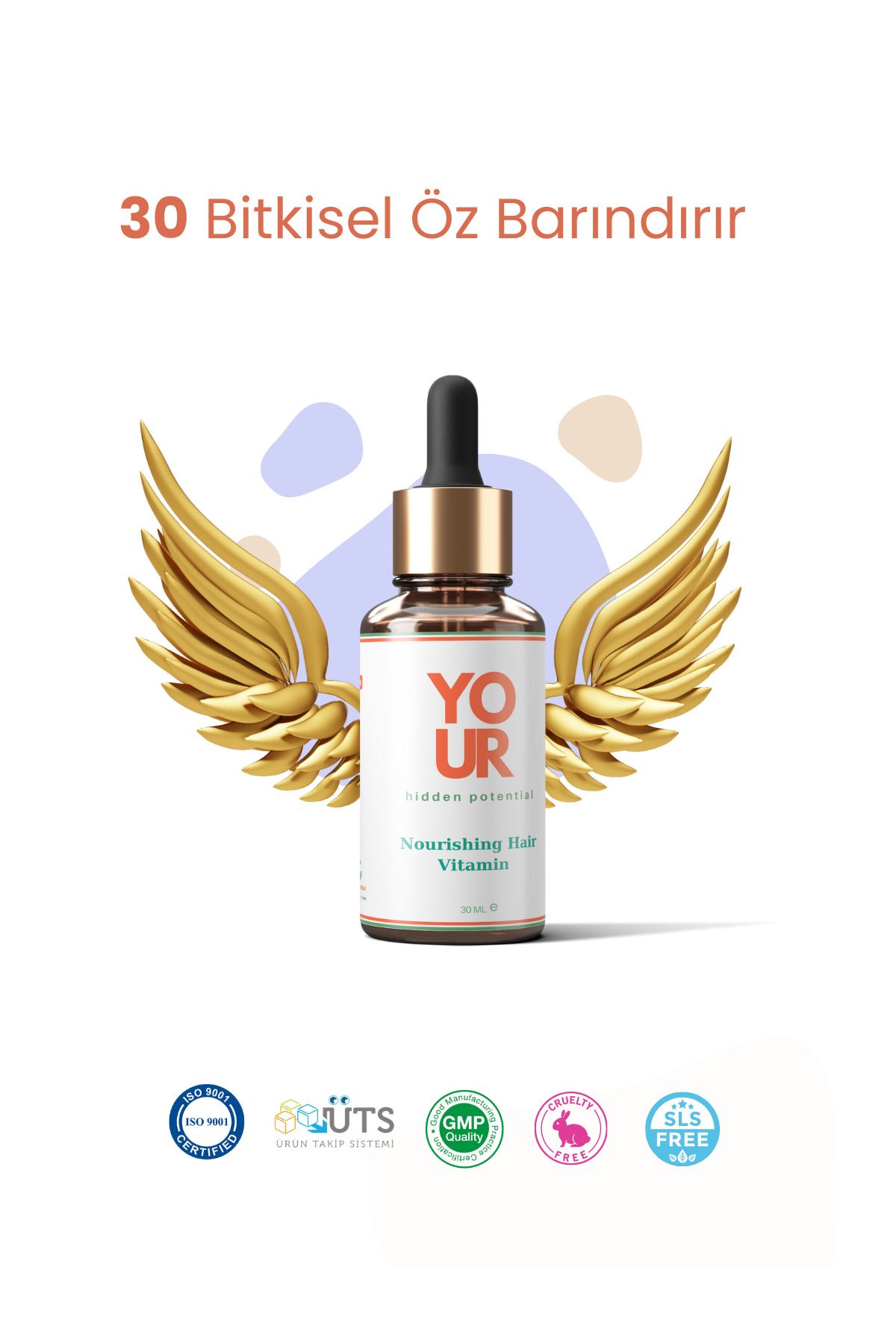 Your Hidden Potential 30 Saf Öz Içeren Saç Vitamin Serumu