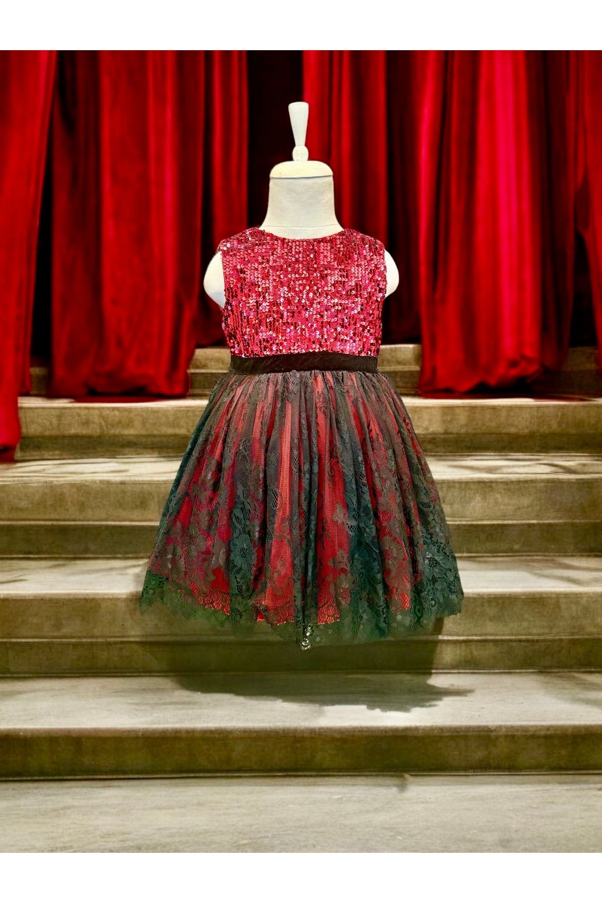 BukrinaCo-Evening & Prom Dress - Burgundy - Flared skirt 2