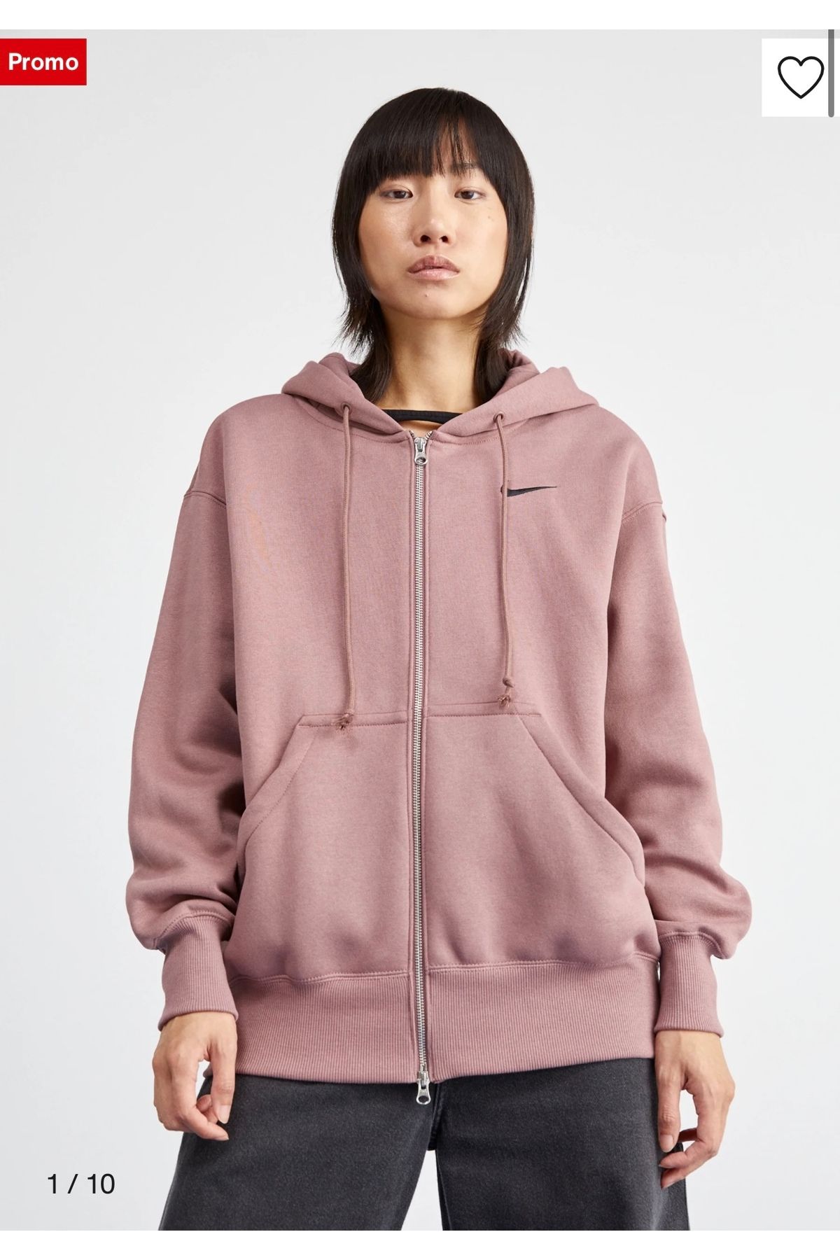 Nike-Phoenix Fleece Women's Sweatshirt - Oversized, Full-Zip Hoodie 3