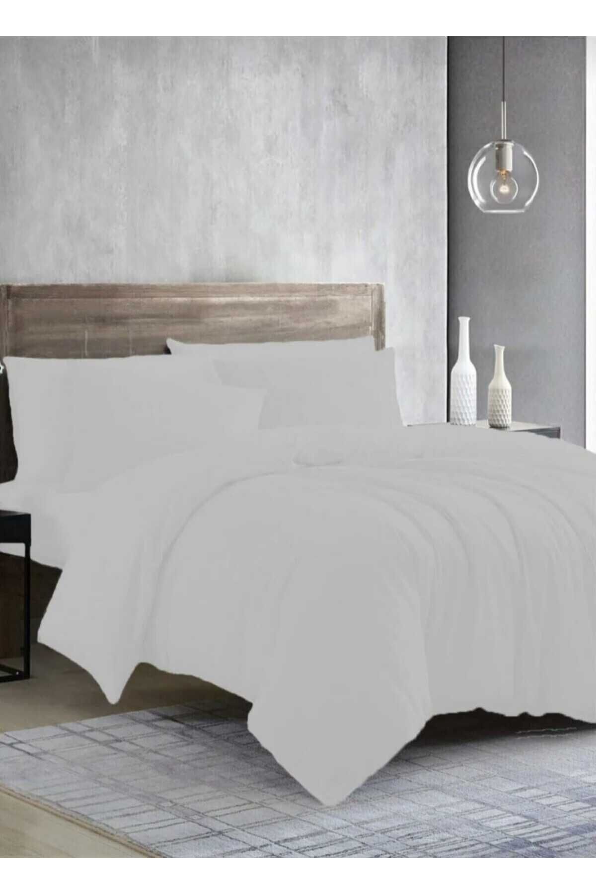 AYHOME-Robin Design - Double White Quilt Cover, Zippered Duvet Cover Liner 1