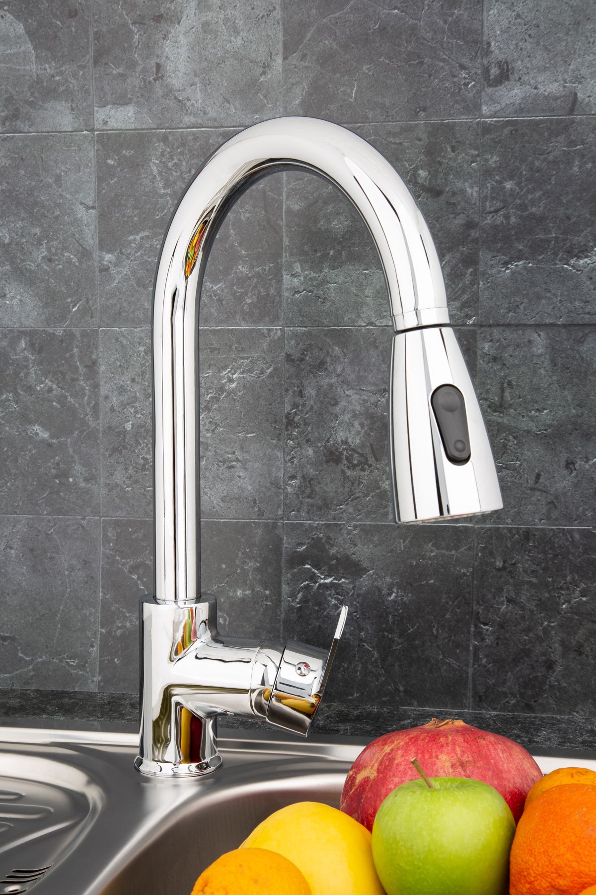 BULUT YAPI MARKET-Star Spiral Extending Spout Kitchen Sink Faucet - 242 3