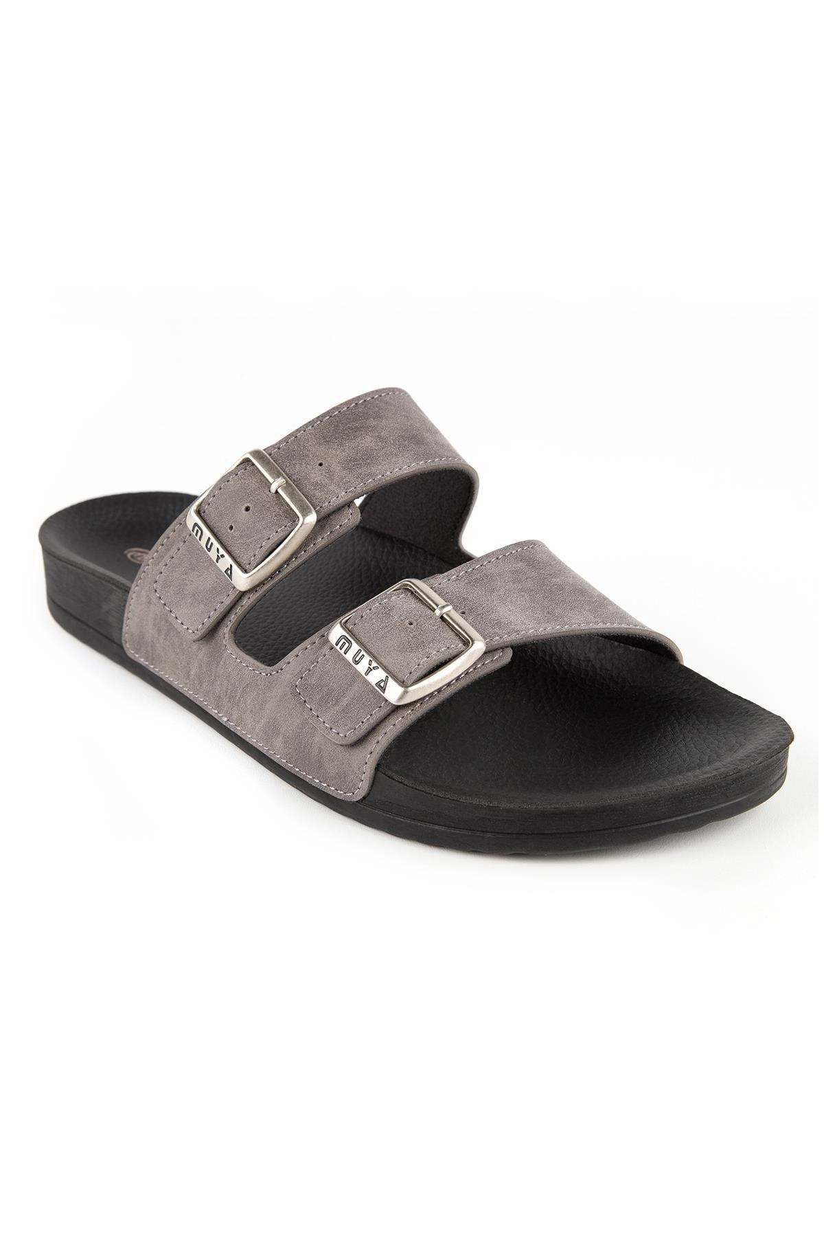 Muya-Men's Slippers - Nova Anatomical Sole, All Season Gray 3