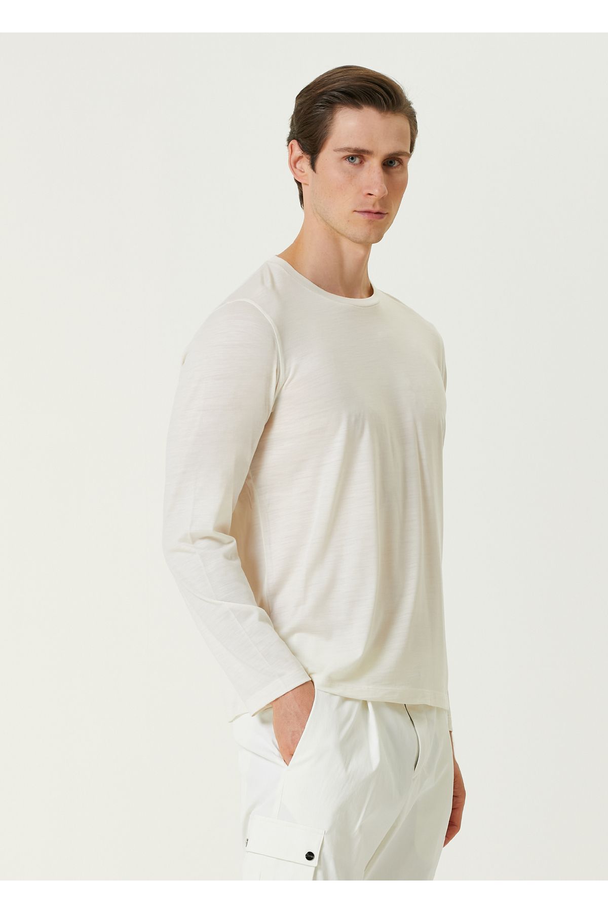 Herno-White Wool T-Shirt Size: 50 3