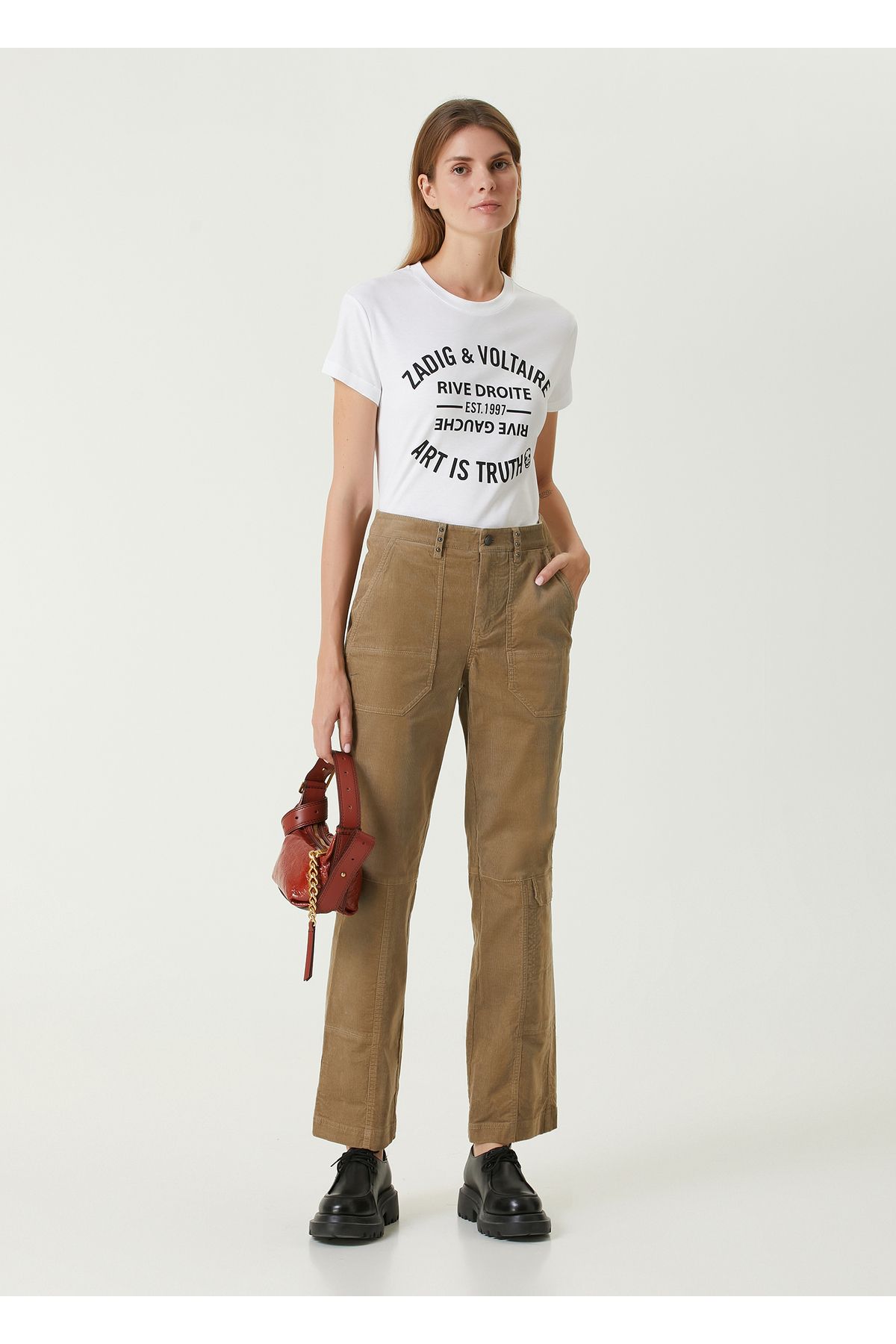 Zadig&Voltaire-White Logo T-Shirt Size: XS 2
