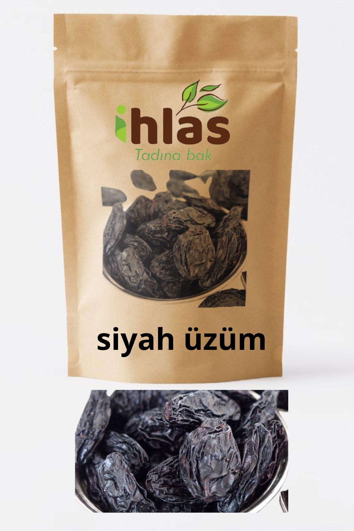 İhlas Kilis Karası Çekirdekli Siyah Üzüm 400 gr (YENİ MAHSUL)