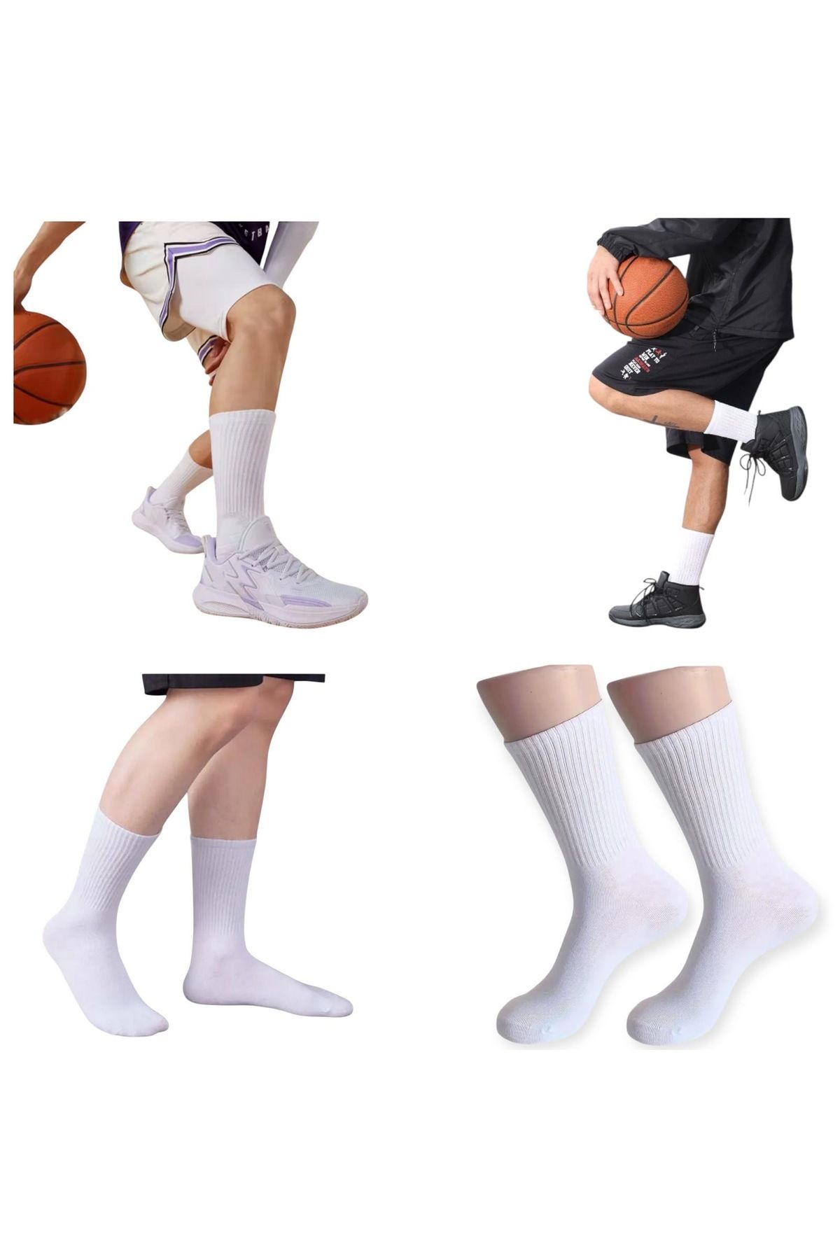 Gök Sports-Unisex Επαγγελματική Αθλητική Κάλτσα Προπόνησης Τένις Βόλεϊ Μπάσκετ χωρίς τακούνι 4