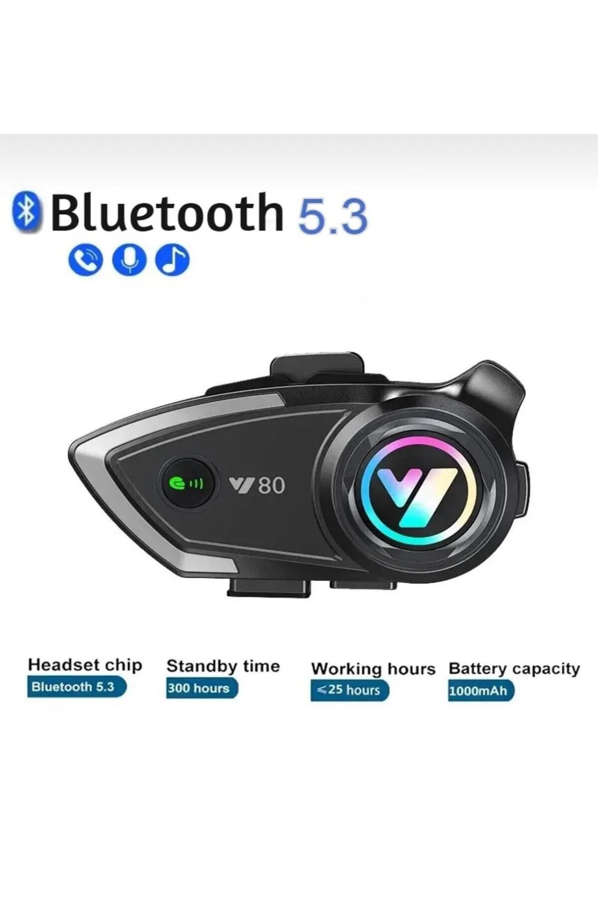 KOCH TECH Y80 MOTOSİKLET KASK KULAKLIK İNTERKOM RGB ÖZELLİKLİ INTERKOM