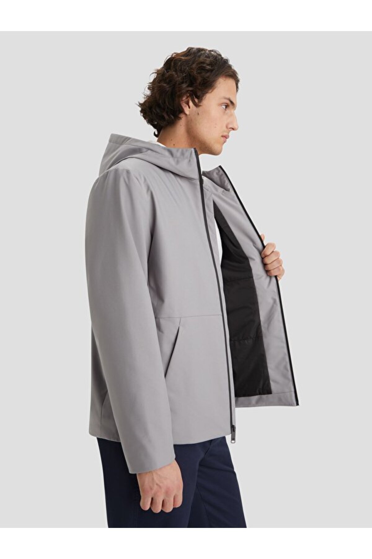 کت هودی مدرن Go Stretch Softshell — خاکستری A854900010 — تصویر 4 از 5